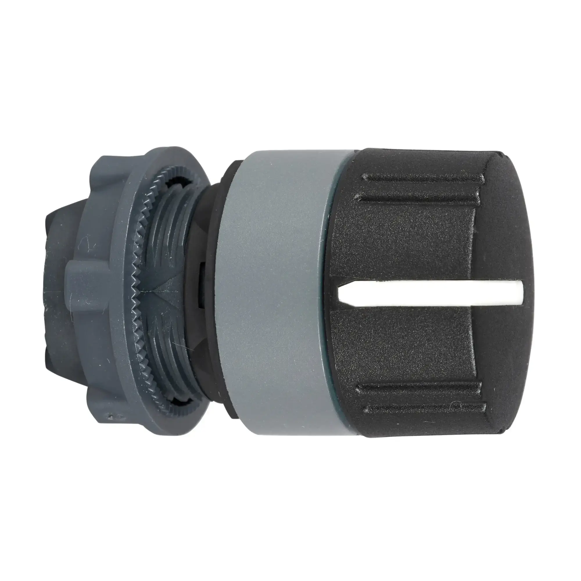 Schneider Electric ZB5AD89C0 Rotary switch, front element, Harmony XB5, plastic, 22mm, light grey, black, 3 positions, center left latching (img_002)