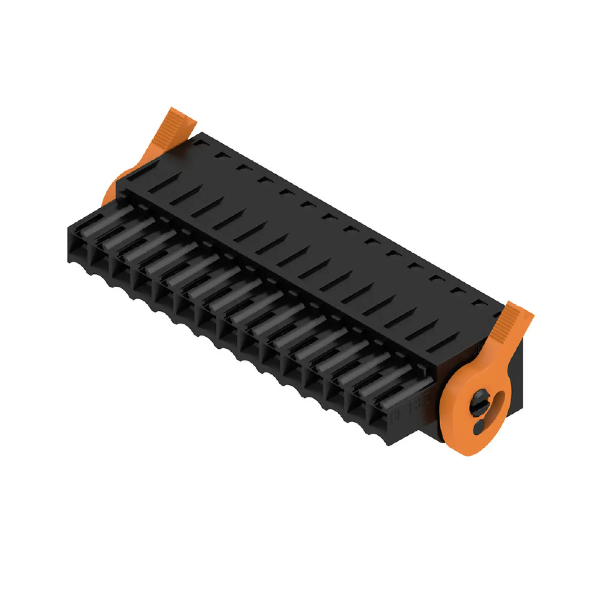 Weidmüller 1691930000 PCB connector (wire connection), 160 V, 14.5 A, Pitch in mm: 3.50, 1.5 mm², Number of poles: 15, Tension-clamp connection, Box BLZF 3.50/15/180LH SN BK BX (img_001)