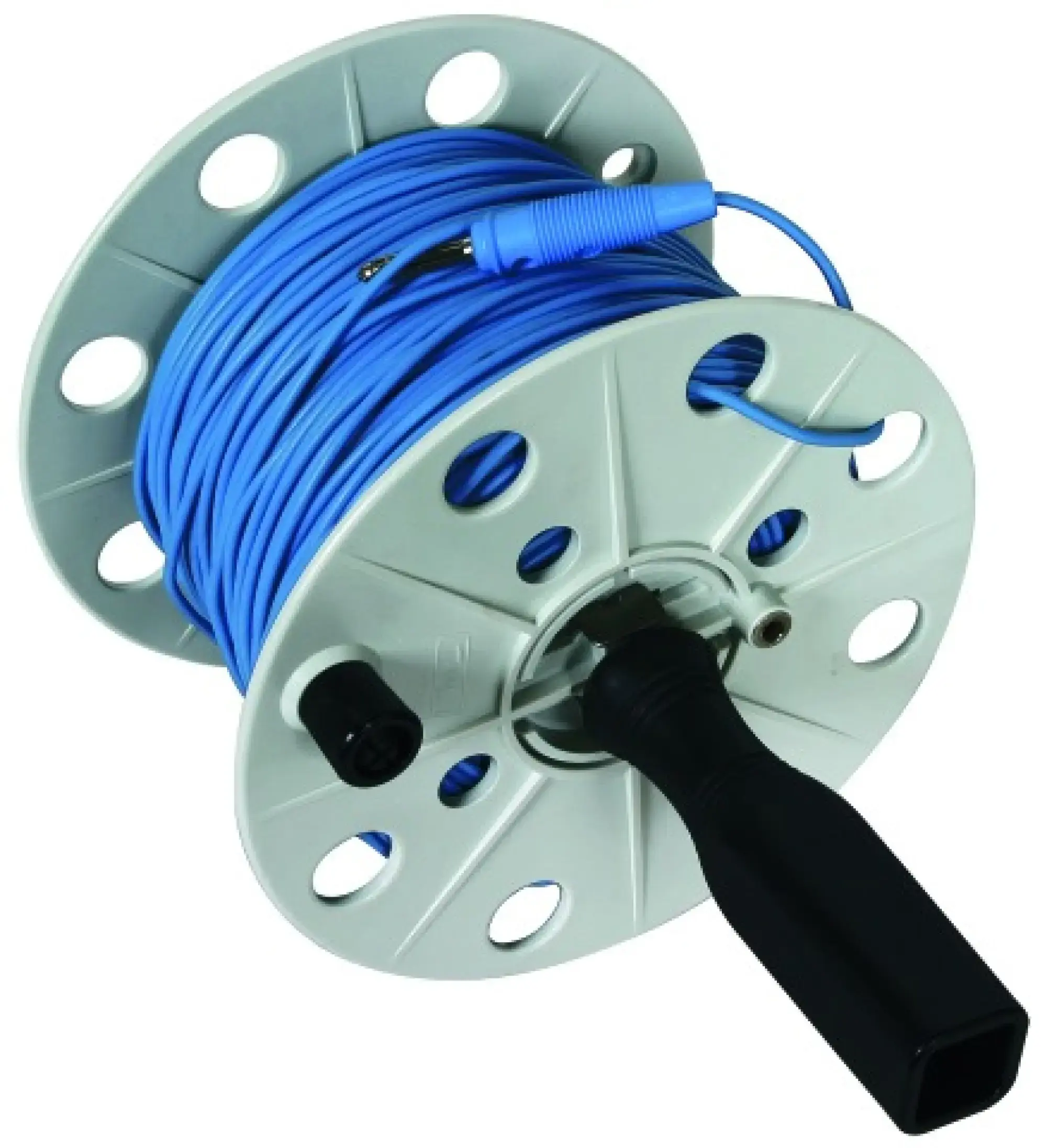 Dehn 585210 Coiler plastic, grey W 80mm with 100m wire blue (img_001)
