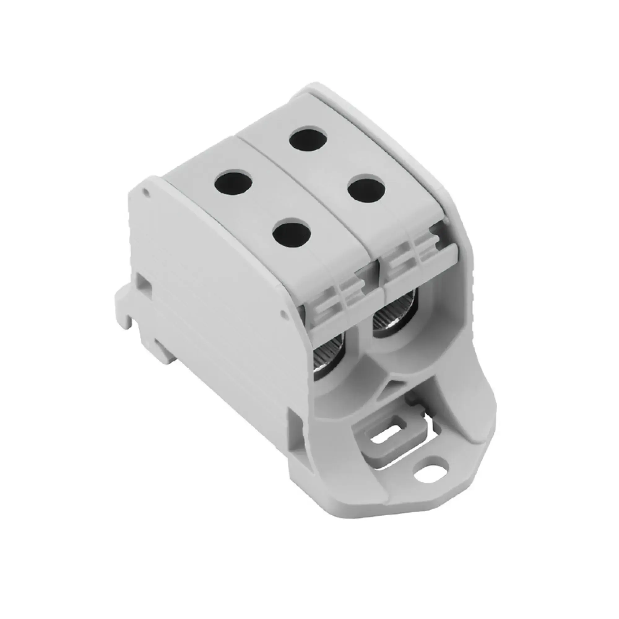 Weidmüller 2502580000 Potential distributor terminal, Screw connection, Light Grey, 50 mm², 150 A, 1000 V, Number of connections: 4, Number of levels: 1, TS 35, V-0, Wemid (img_001)