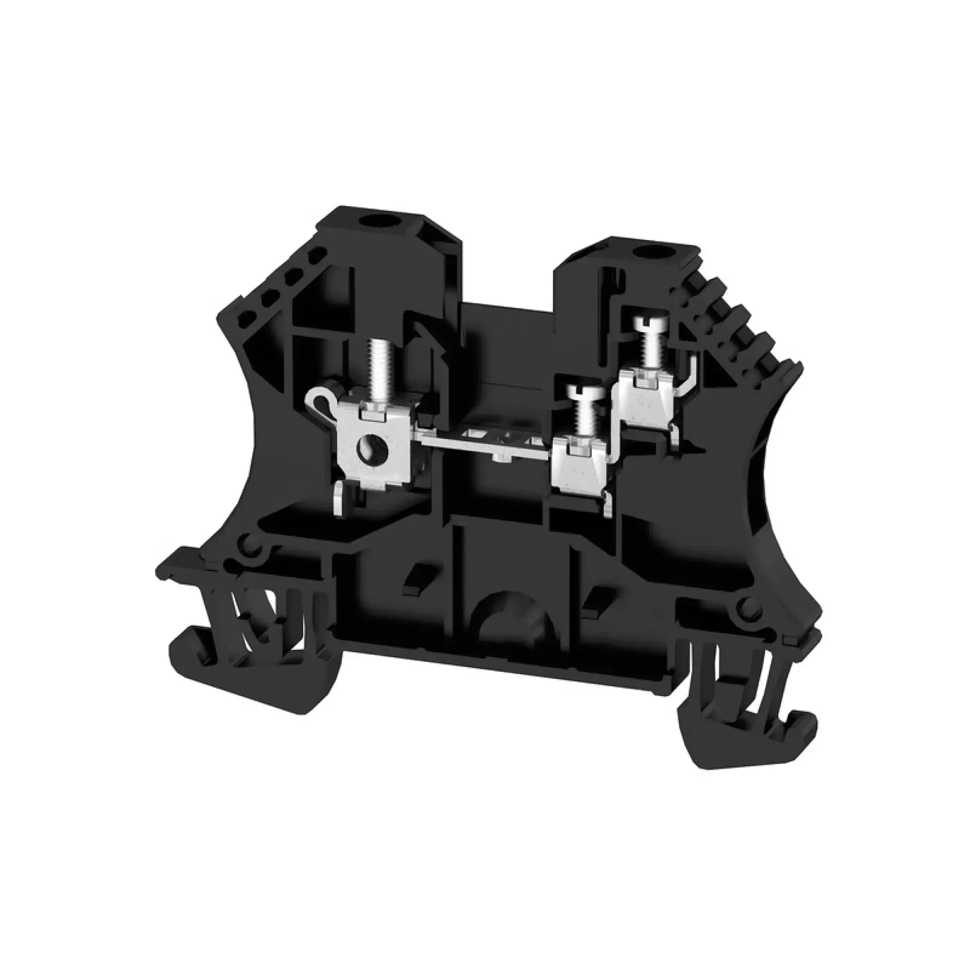 Weidmüller 1833840000 Feed-through terminal block, Screw connection, black, 2.5 mm², 24 A, 800 V, Number of connections: 1 (img_001)