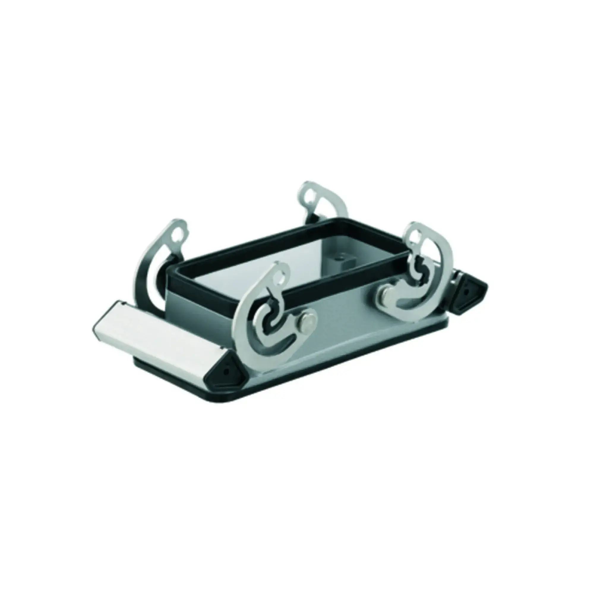 Weidmüller 3001310000 Housing (industry plug-in connectors), Bulkhead housing, Side-locking clamp on lower side, Side-locking clamp not replaceable, Size: 4, IP65 (in plugg (img_001)