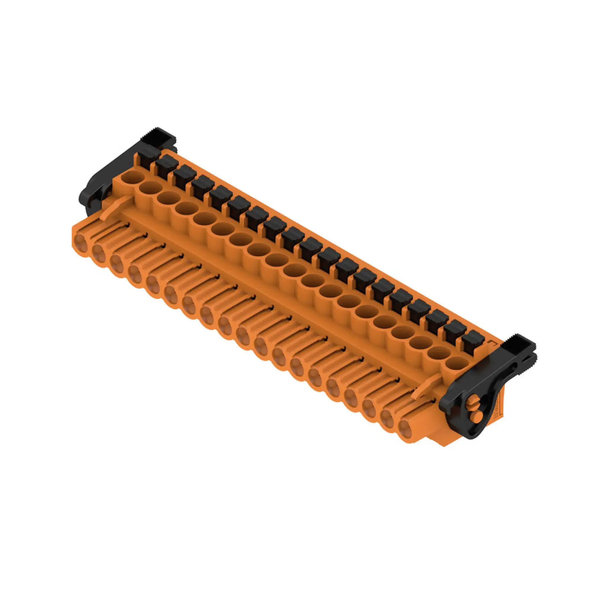 Weidmüller 1981040000 PCB connector (wire connection), 320 V, 24 A, Pitch in mm: 5.00, 3.31 mm², Number of poles: 19, PUSH IN with actuator, Box (img_001)