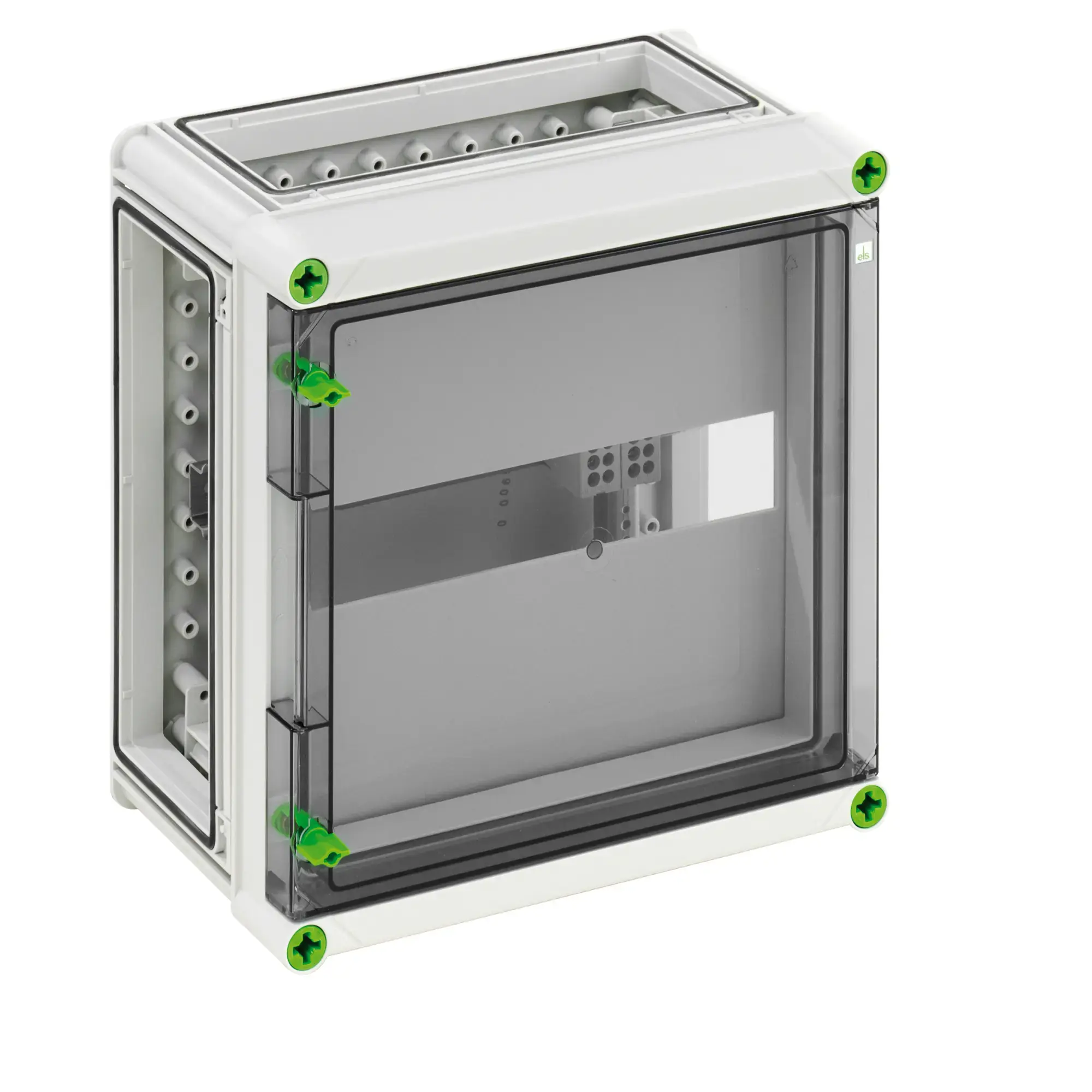 Spelsberg 02100201 Distribution board, Type of protection IP65, 14 TE, Impact strength IK08, Protection class II, Rated insulation voltage 400V AC, Halogen free (img_001)