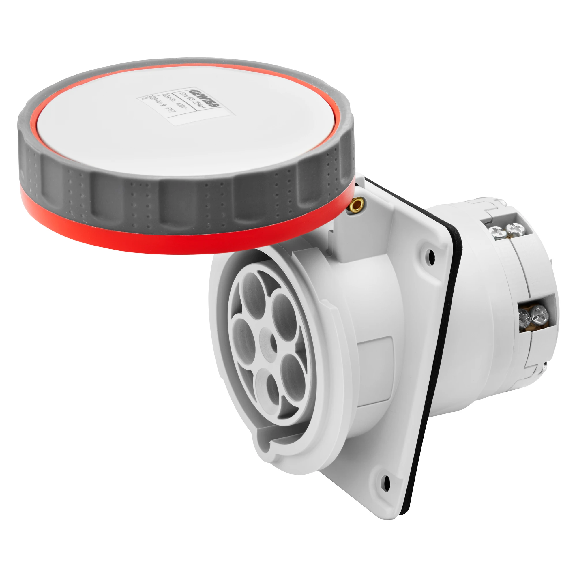 GEWISS GW62261H IEC Anbausteckdose 10° 400V 125A 6h 4P IP67 (img_001) GEWISS GW62261H IEC Anbausteckdose 10° 400V 125A 6h 4P IP67 (img_001)