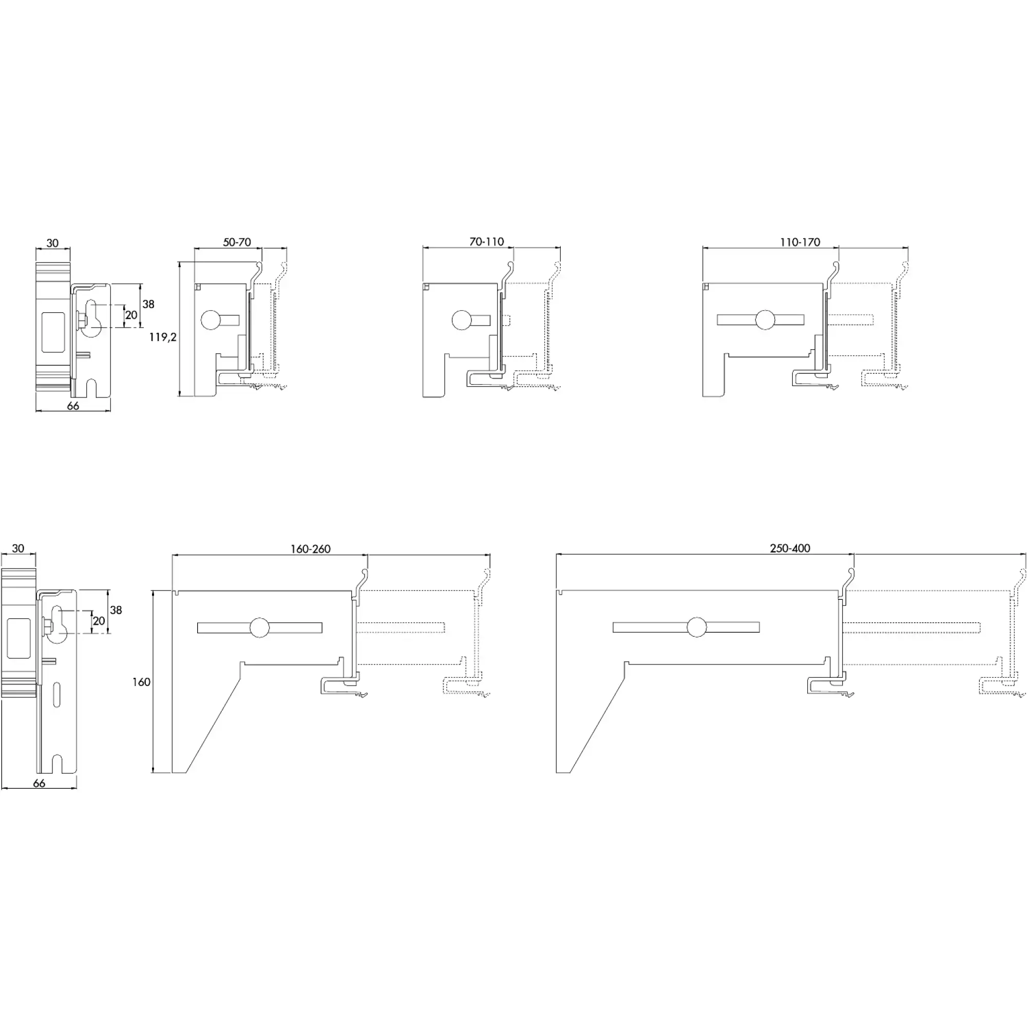 Schneider Electric 5583574 TTA-TN110 ADJUSTABLE BRACKET for Wall Mounting 110-170MM (img_002) Schneider Electric 5583574 TTA-TN110 ADJUSTABLE BRACKET for Wall Mounting 110-170MM (img_002)