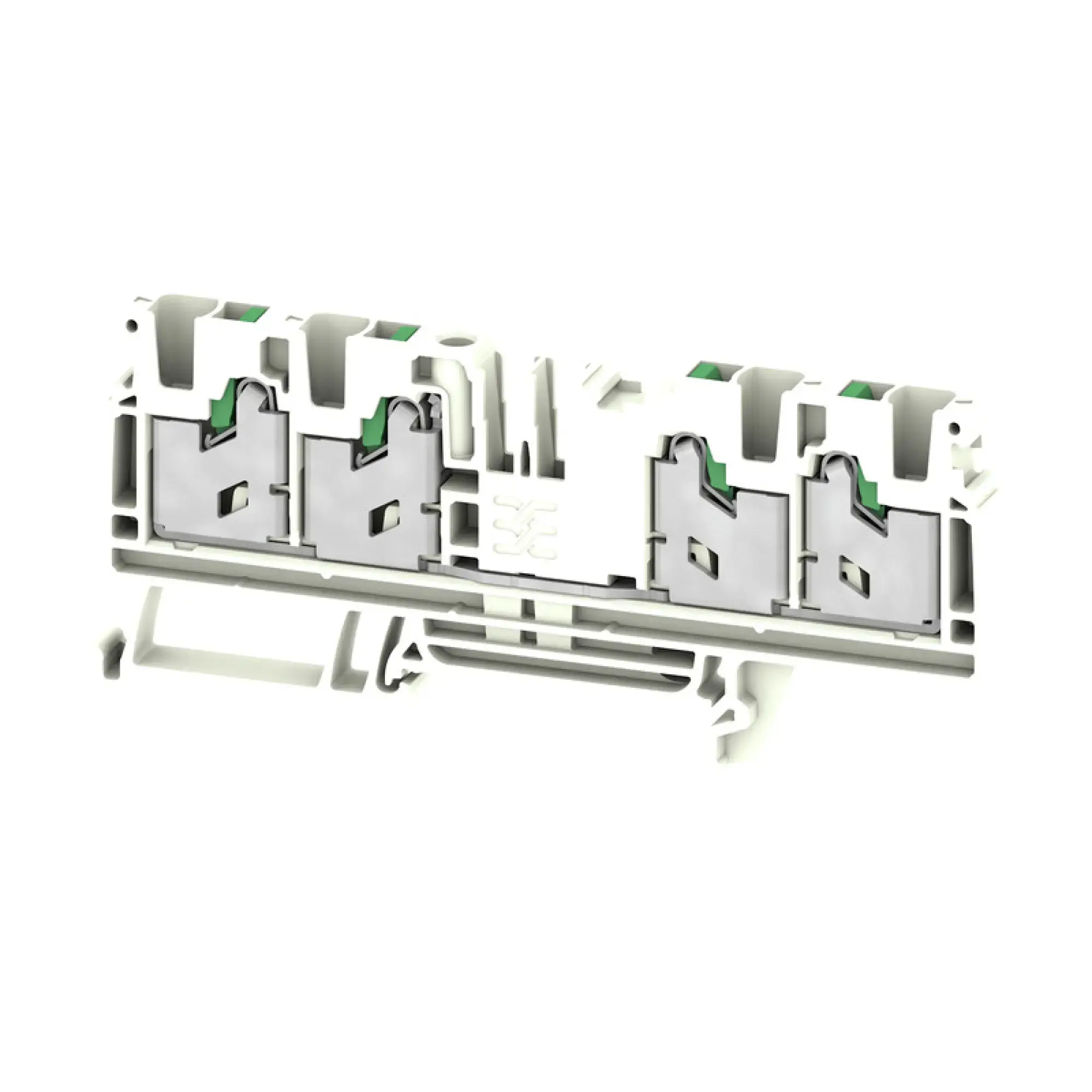 Weidmüller 3109620000 Feed-through terminal block, SNAP IN, white, 4 mm², 32 A, 1000 V, Number of connections: 4 S4C 4 WT (img_001)