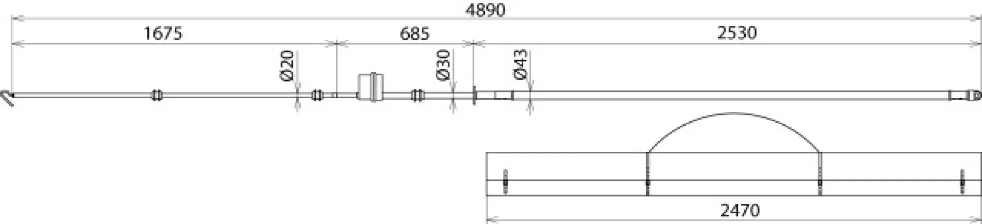 Dehn 766616 PHE voltage detector 15kV 16.7Hz f. overhead lines with bag -SET- (img_002)