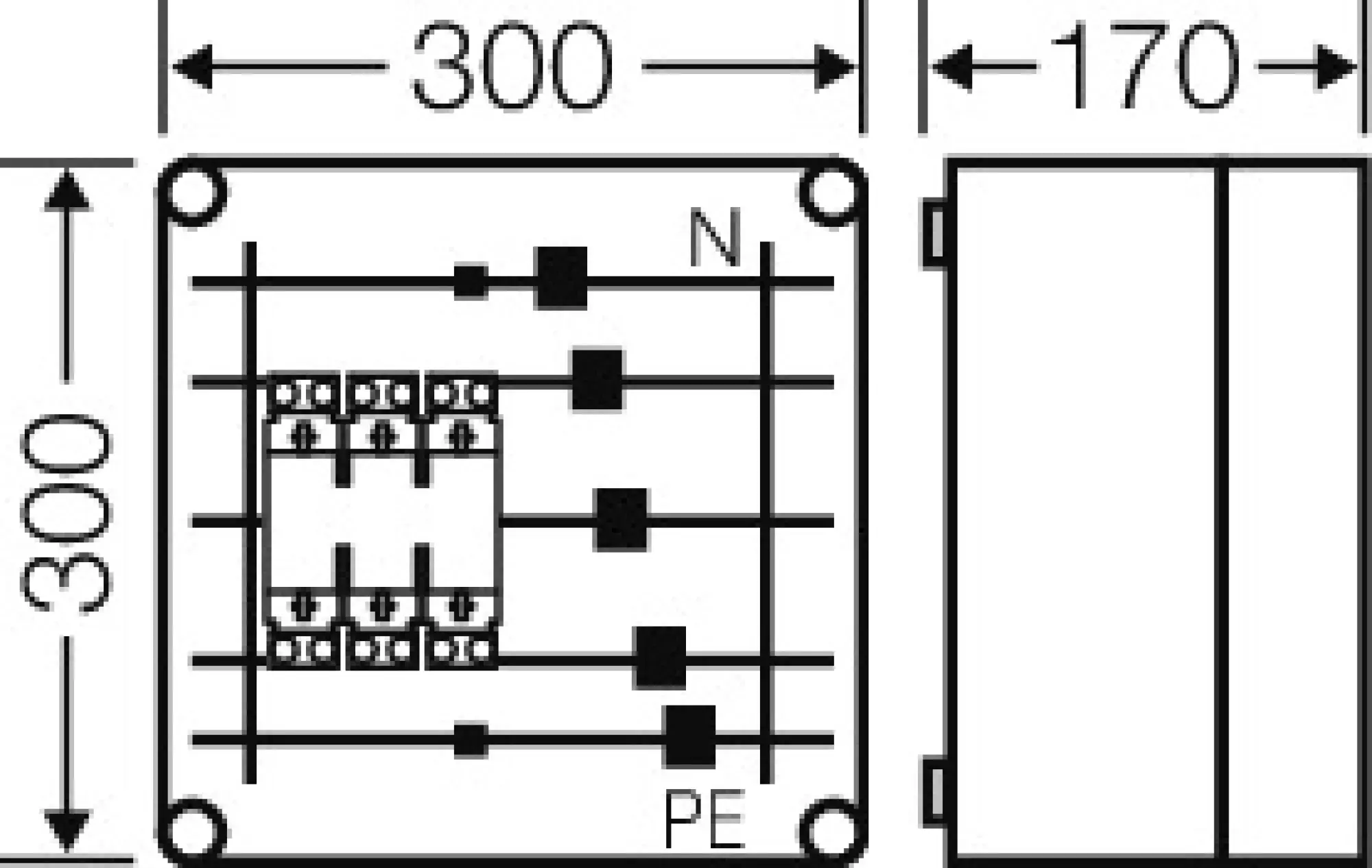 Hensel 2000729 Mi-NH-Sicherungsgehäuse 1xNH 00 3polig, Sammelschiene 630 A, 5polig Mi 6214 (img_002) Hensel 2000729 Mi-NH-Sicherungsgehäuse 1xNH 00 3polig, Sammelschiene 630 A, 5polig Mi 6214 (img_002)