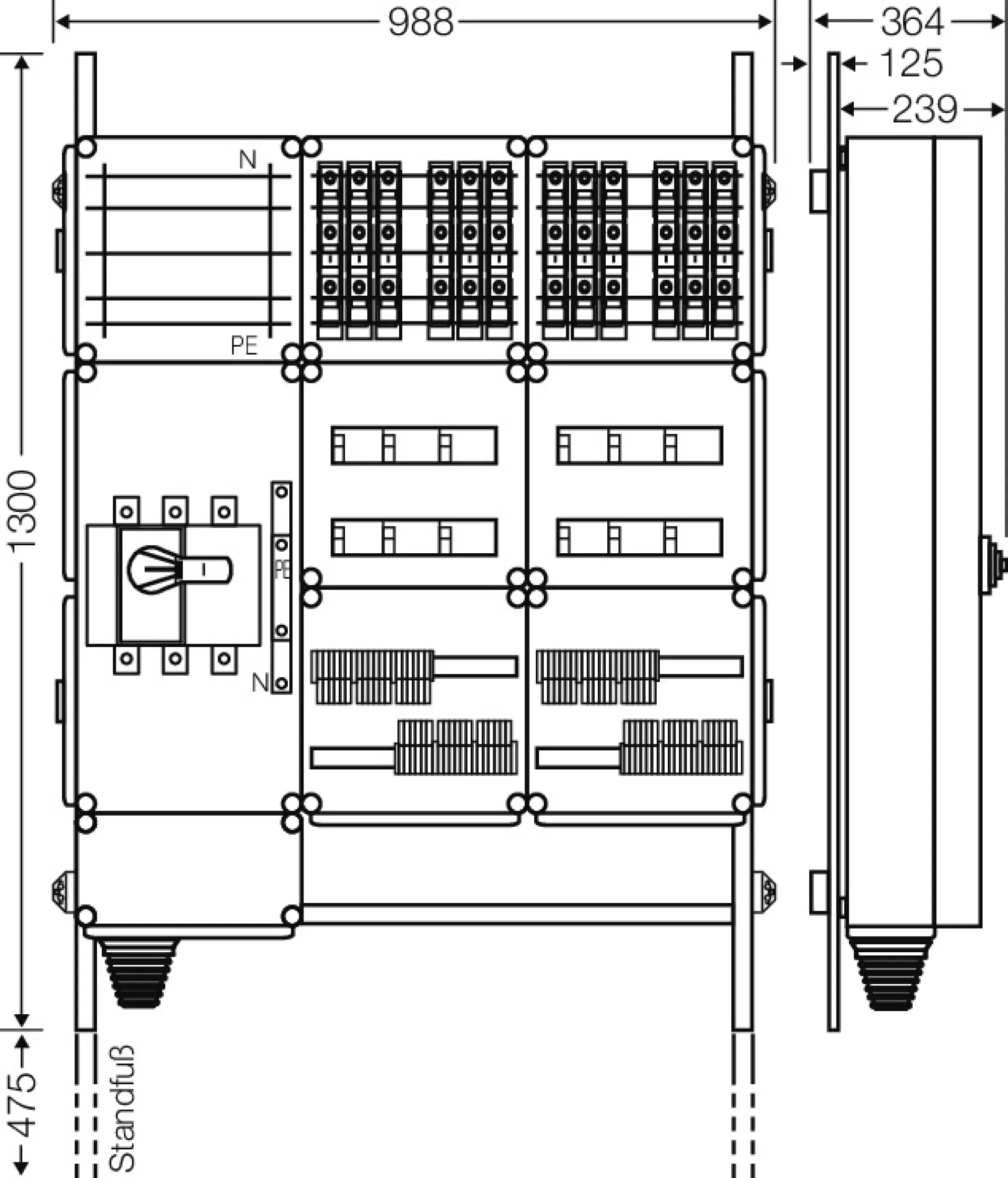 Hensel 65000104 Ladeverteiler für bis zu 12 Ladepunkte à 11kW Mi EV 11kW 12100 (img_002)
