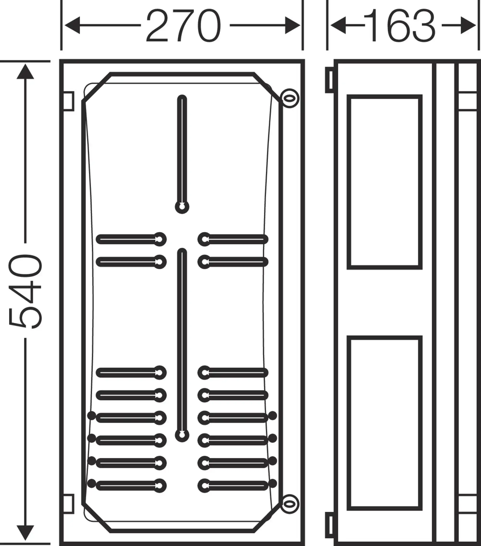Hensel 68000215 ENYSTAR-Zählergehäuse, Zählereinbautiefe 136 mm FP 2312 (img_003)