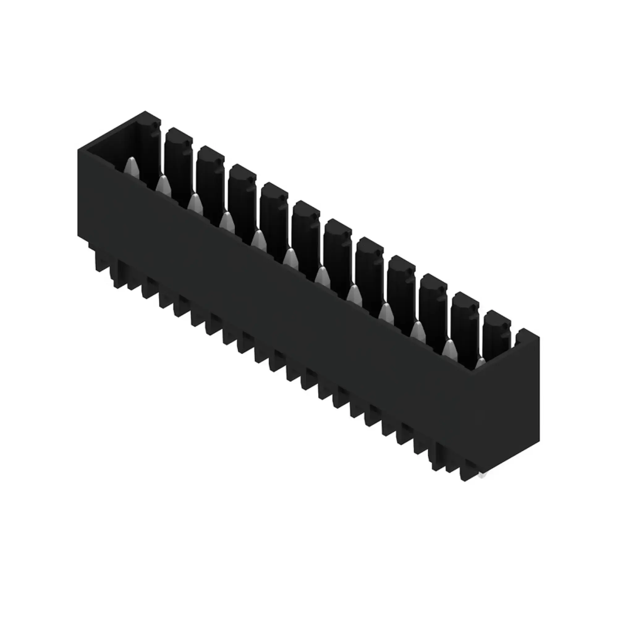 Weidmüller 1753083001 PCB connector (board connection), 160 V, 15 A, Pitch in mm: 3.50, Number of poles: 12, THT/THR solder connection, Tray (img_001)