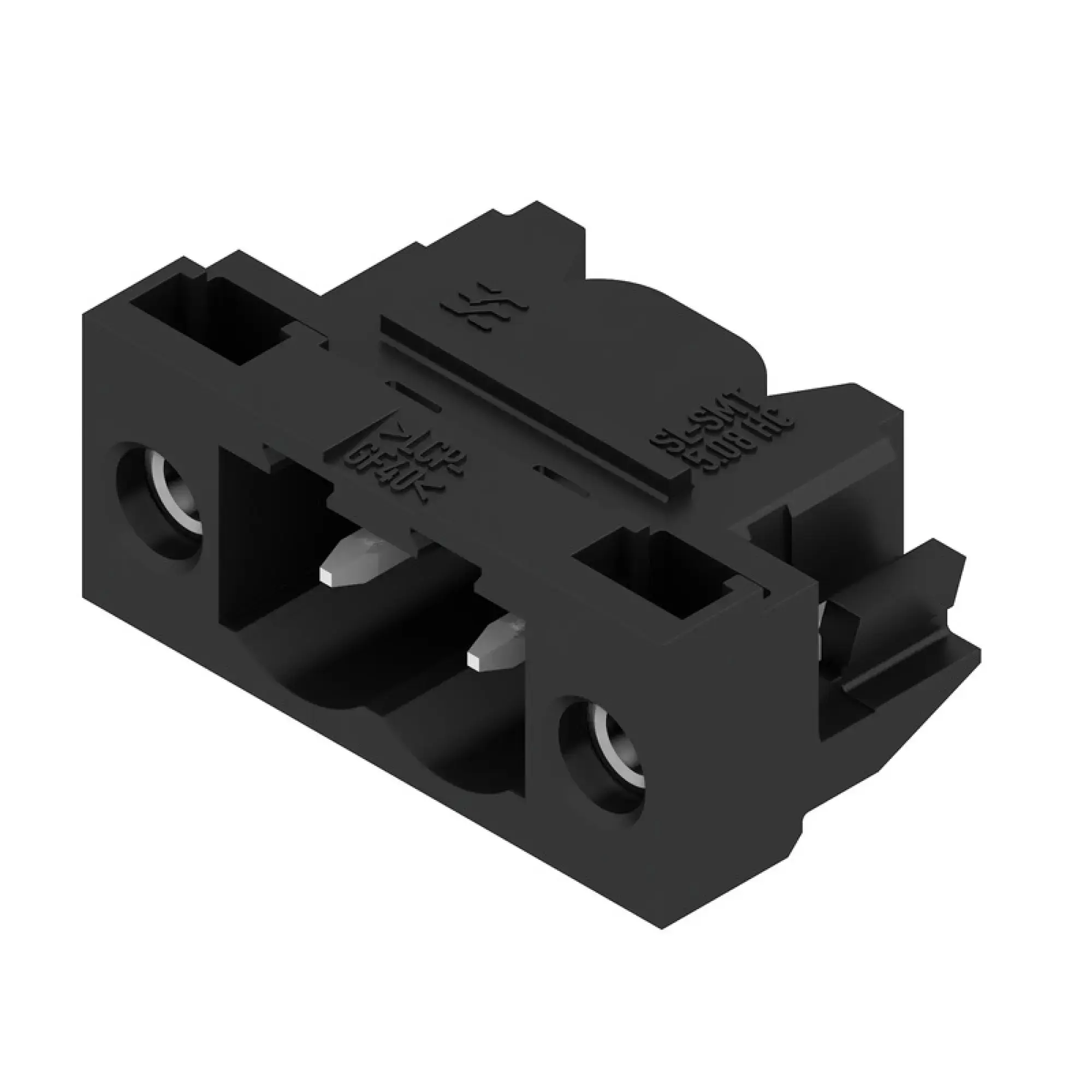 Weidmüller 1775234001 PCB connector (board connection), 320 V, 27.5 A, Pitch in mm: 5.08, Number of poles: 2, THT/THR solder connection, Tape (img_001) Weidmüller 1775234001 PCB connector (board connection), 320 V, 27.5 A, Pitch in mm: 5.08, Number of poles: 2, THT/THR solder connection, Tape (img_001)