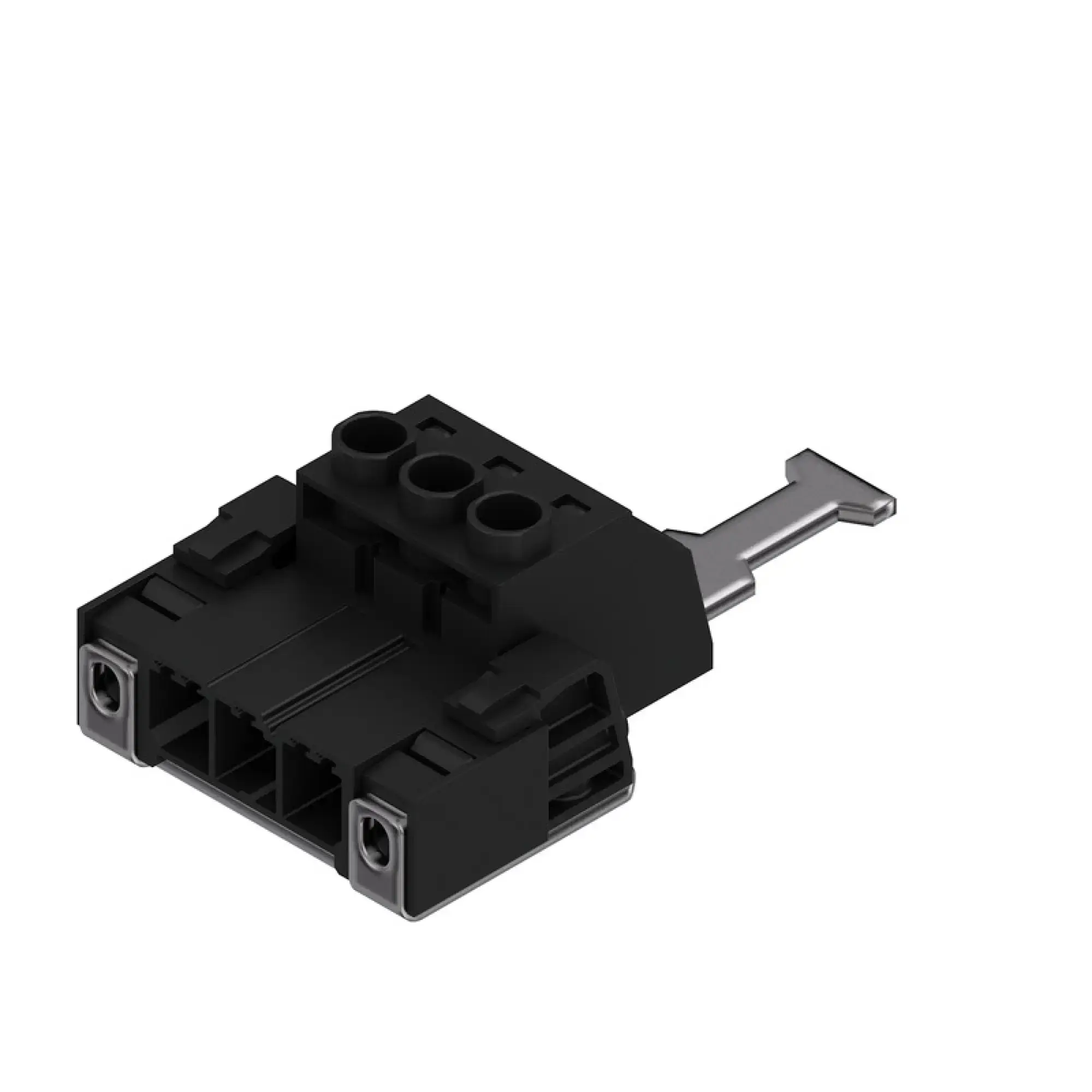 Weidmüller 1932460000 PCB connector (wire connection), 1000 V, 57 A, Pitch in mm: 7.62, 6 mm², Number of poles: 3, Clamping yoke connection, Box (img_001)