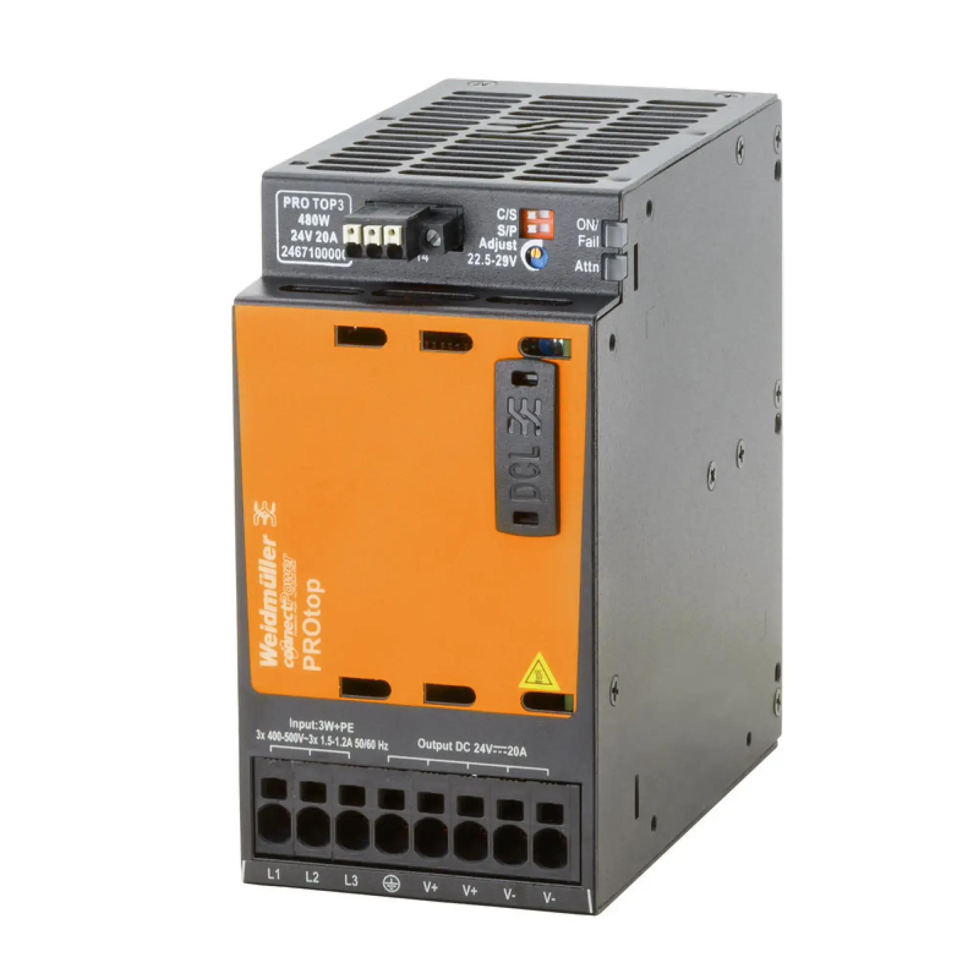 Weidmüller 2467100000 Power supply, 480 W, 20 A @ 60 °C (img_001)