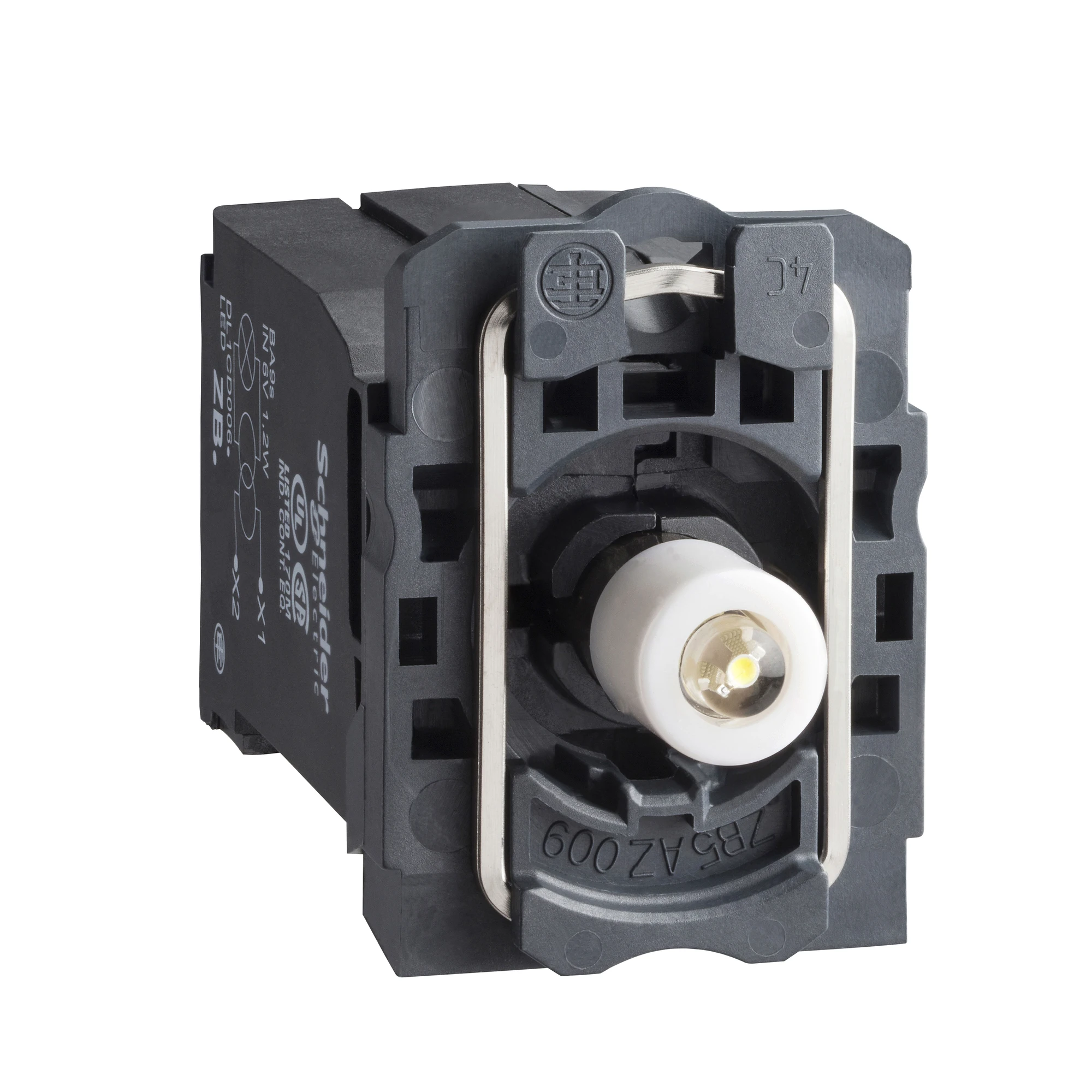 Schneider Electric ZB5AV4D1 Lamp holder with mounting flange, Harmony XB5, plastic, white, LED BA9s, screw terminal, 230V AC (img_001) Schneider Electric ZB5AV4D1 Lamp holder with mounting flange, Harmony XB5, plastic, white, LED BA9s, screw terminal, 230V AC (img_001)
