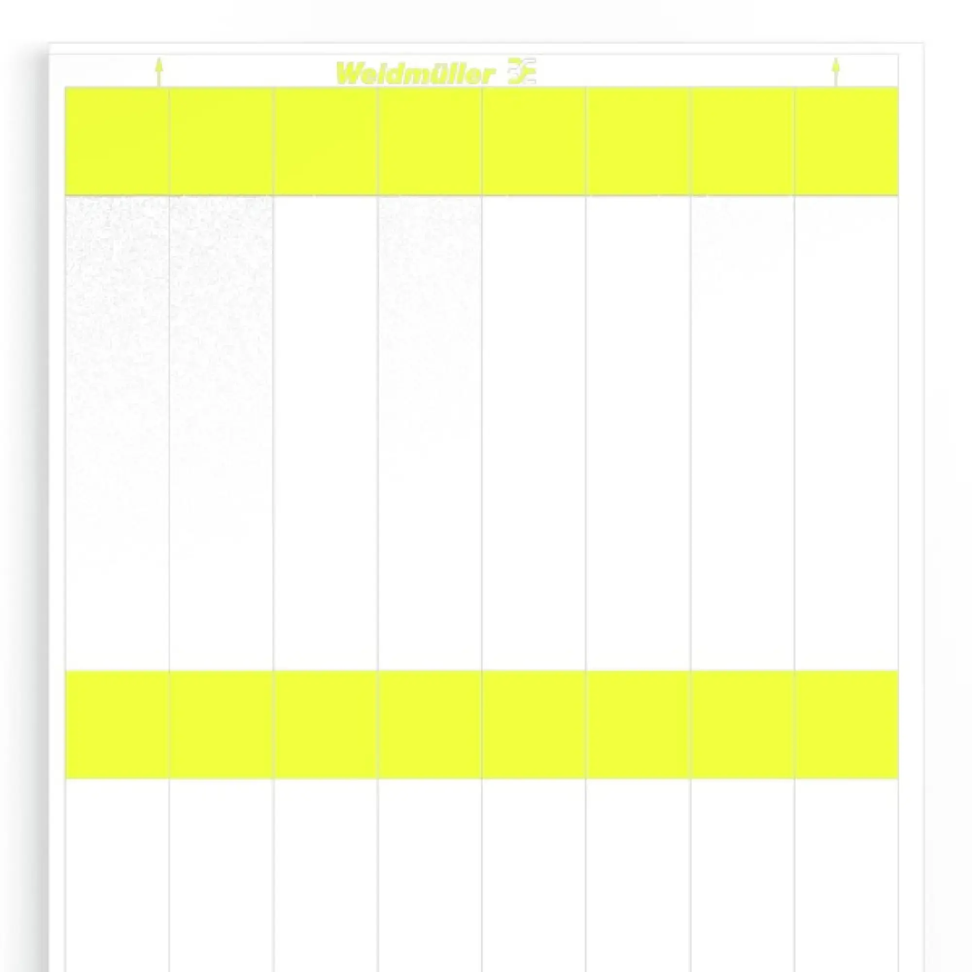 Weidmüller 1712491687 Cable coding system, yellow, Conductor O.D.:16.2 - 36.4 mm, Polyester film, -40...150 °C (img_001)