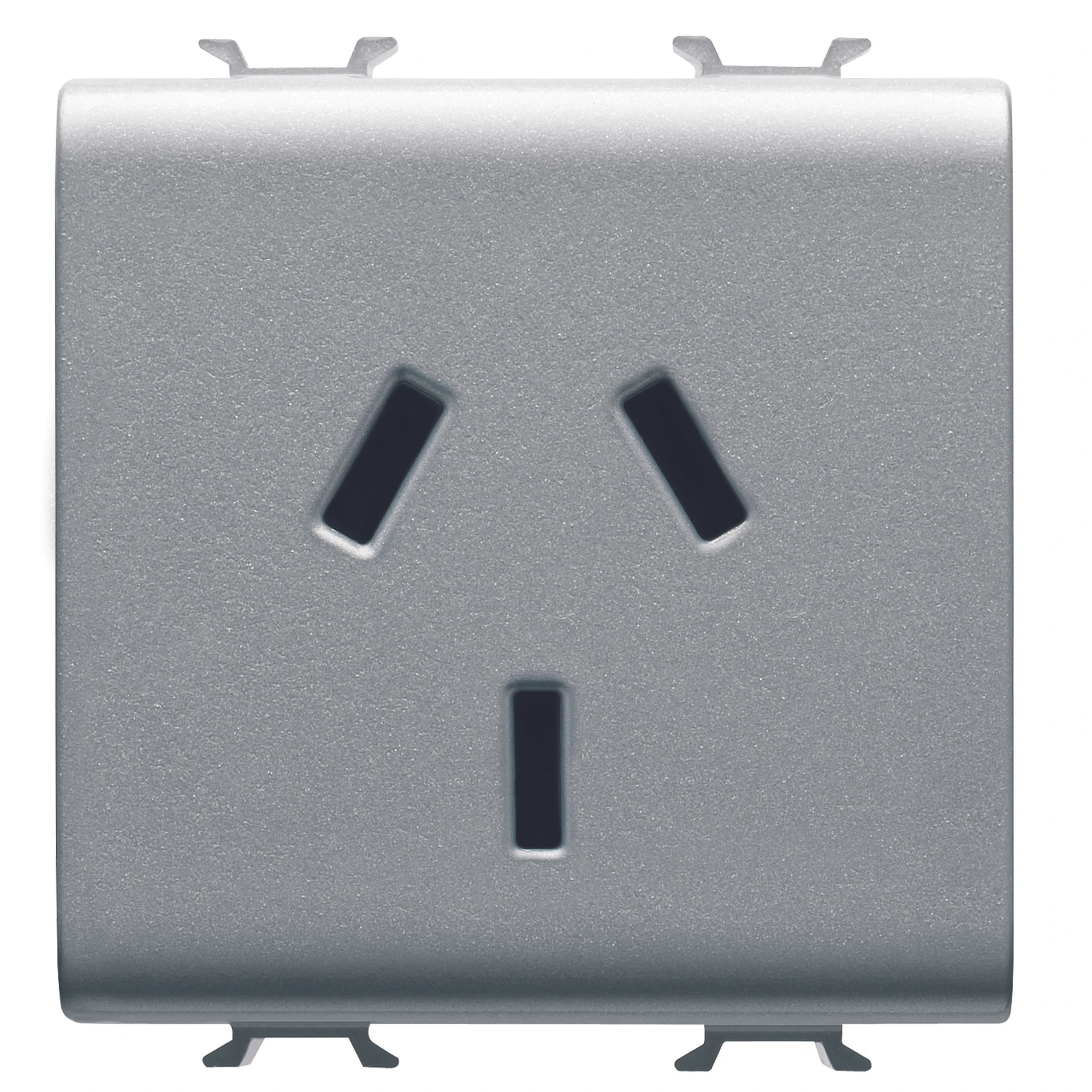 GEWISS GW14306 AUSTRALIAN STANDARD SOCKET-OUTLET 250V ac - 2P+E 10A - 2 MODULES - TITANIUM - CHORUSMART (img_001) GEWISS GW14306 AUSTRALIAN STANDARD SOCKET-OUTLET 250V ac - 2P+E 10A - 2 MODULES - TITANIUM - CHORUSMART (img_001)