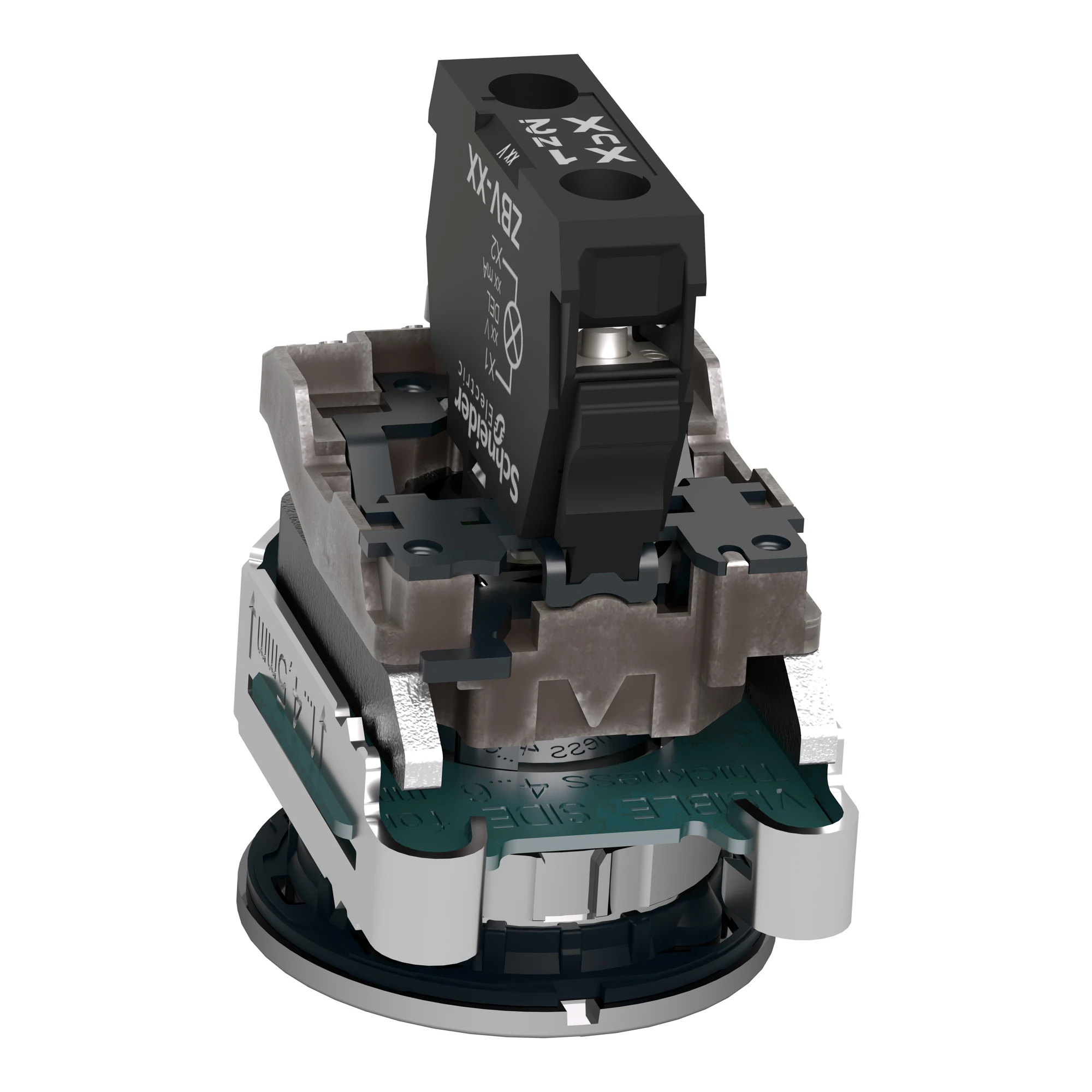 Schneider Electric XB4FVB6 Pilot Light, Harmony XB4F, Metal, 30mm, Blue, Universal LED, Smooth Dome, Screw Terminal, 24V ACDC (img_007) Schneider Electric XB4FVB6 Pilot Light, Harmony XB4F, Metal, 30mm, Blue, Universal LED, Smooth Dome, Screw Terminal, 24V ACDC (img_007)