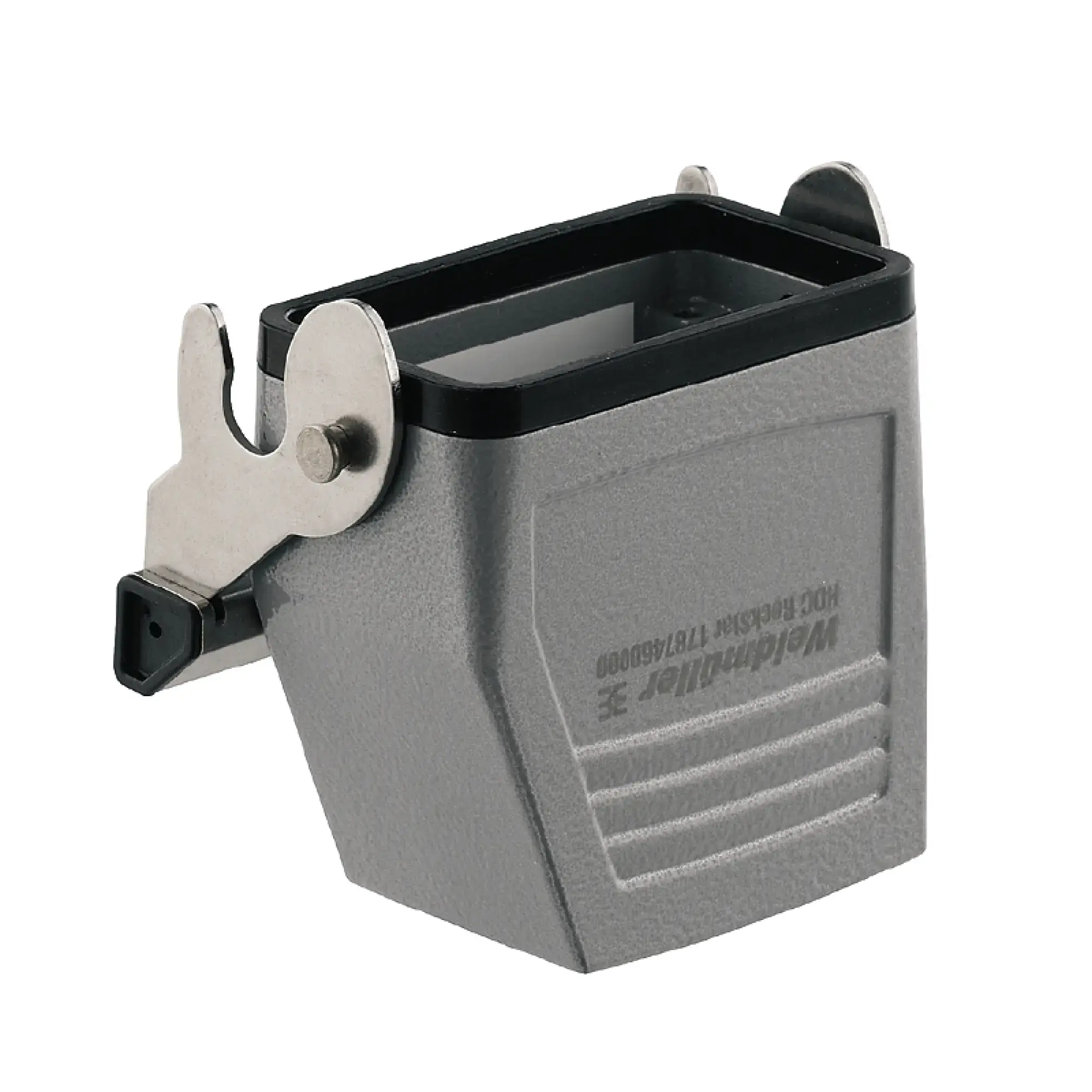 Weidmüller 1787460000 Housing (industry plug-in connectors), Coupling housing, End-locking clamp, lower side, Size: 4, IP65 (in plugged condition) (img_001) Weidmüller 1787460000 Housing (industry plug-in connectors), Coupling housing, End-locking clamp, lower side, Size: 4, IP65 (in plugged condition) (img_001)