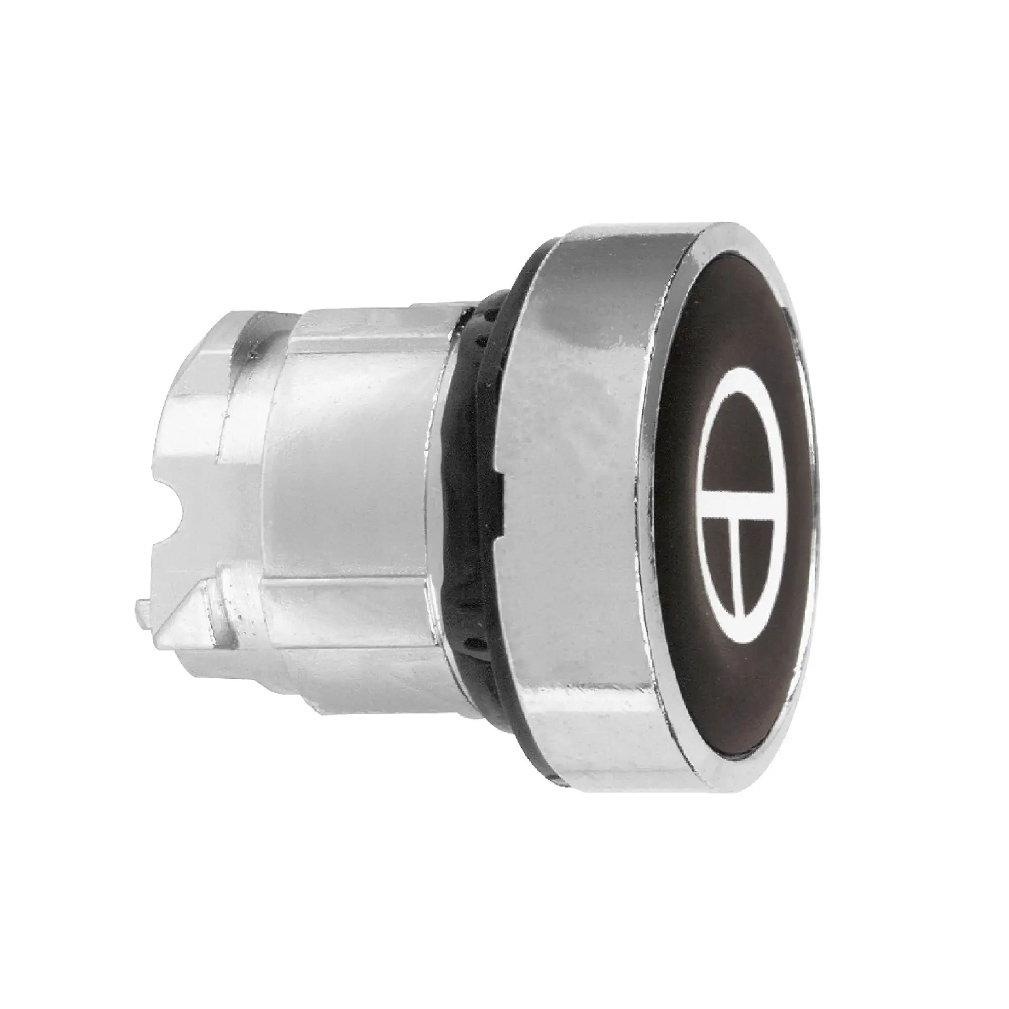 Schneider Electric ZB4BA245 Push button, Front element, Harmony XB4, Metal, 22mm, Black, labeled T, momentary (img_002)