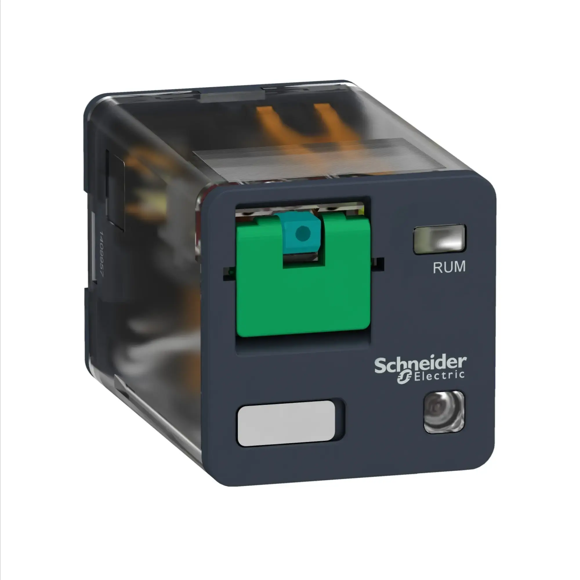 Schneider Electric RUMF32BD Plug-in Universal Relay RUM, 3 W, 10 A, 24 VDC, with LED, with Test Button (img_003)