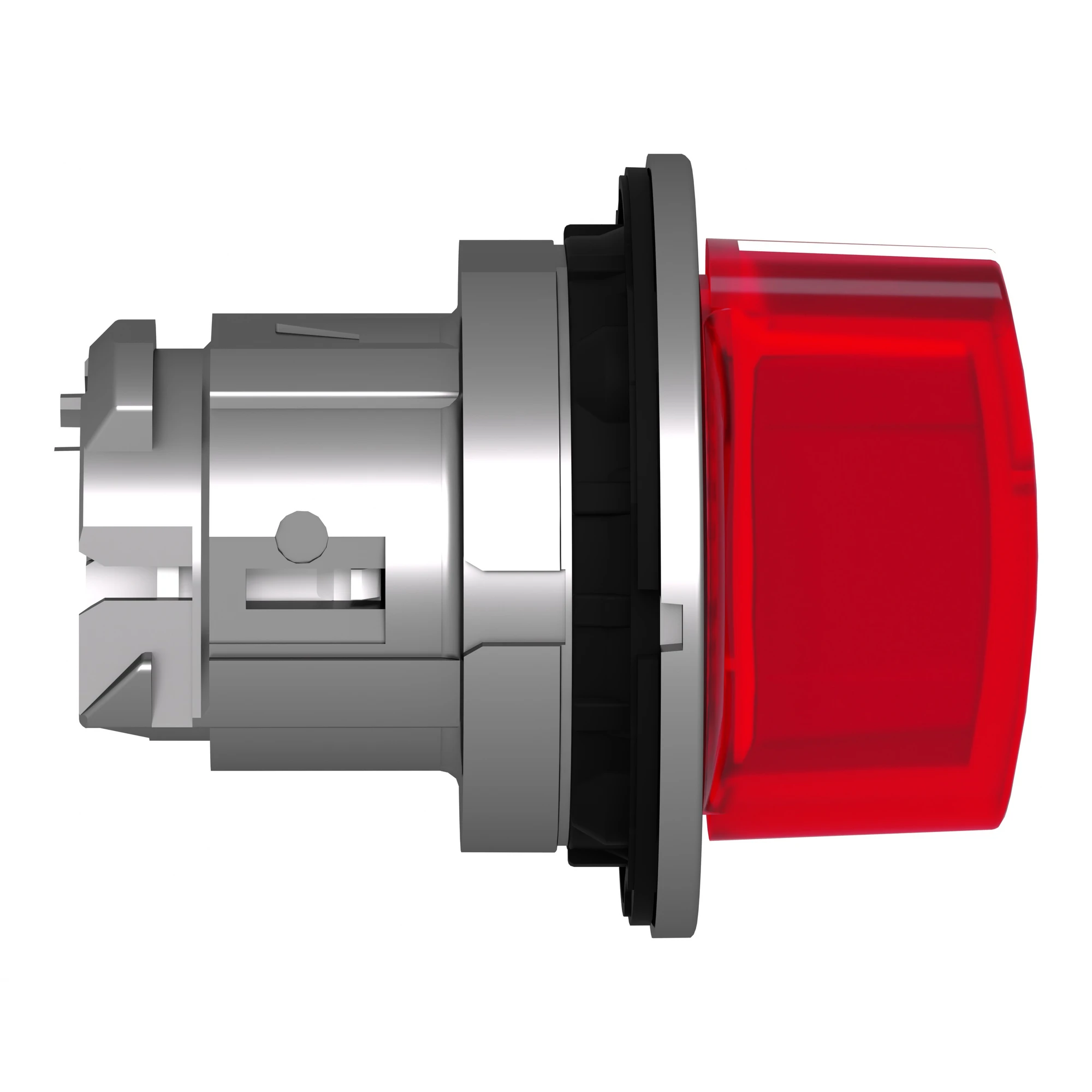 Schneider Electric ZB4FK1343 Illuminated Selector Switch, Front Element, Harmony XB4F, Metal, 30mm, Red, for Universal LED, 3 Positions, Latching (img_003)