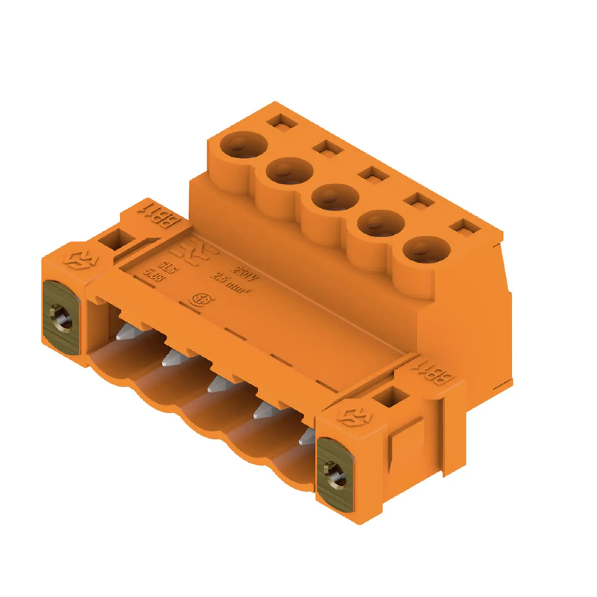 Weidmüller 1846390000 PCB connector (wire connection), 320 V, 21.5 A, Pitch in mm: 5.08, 3.31 mm², Number of poles: 5, Clamping yoke connection, Box (img_001) Weidmüller 1846390000 PCB connector (wire connection), 320 V, 21.5 A, Pitch in mm: 5.08, 3.31 mm², Number of poles: 5, Clamping yoke connection, Box (img_001)