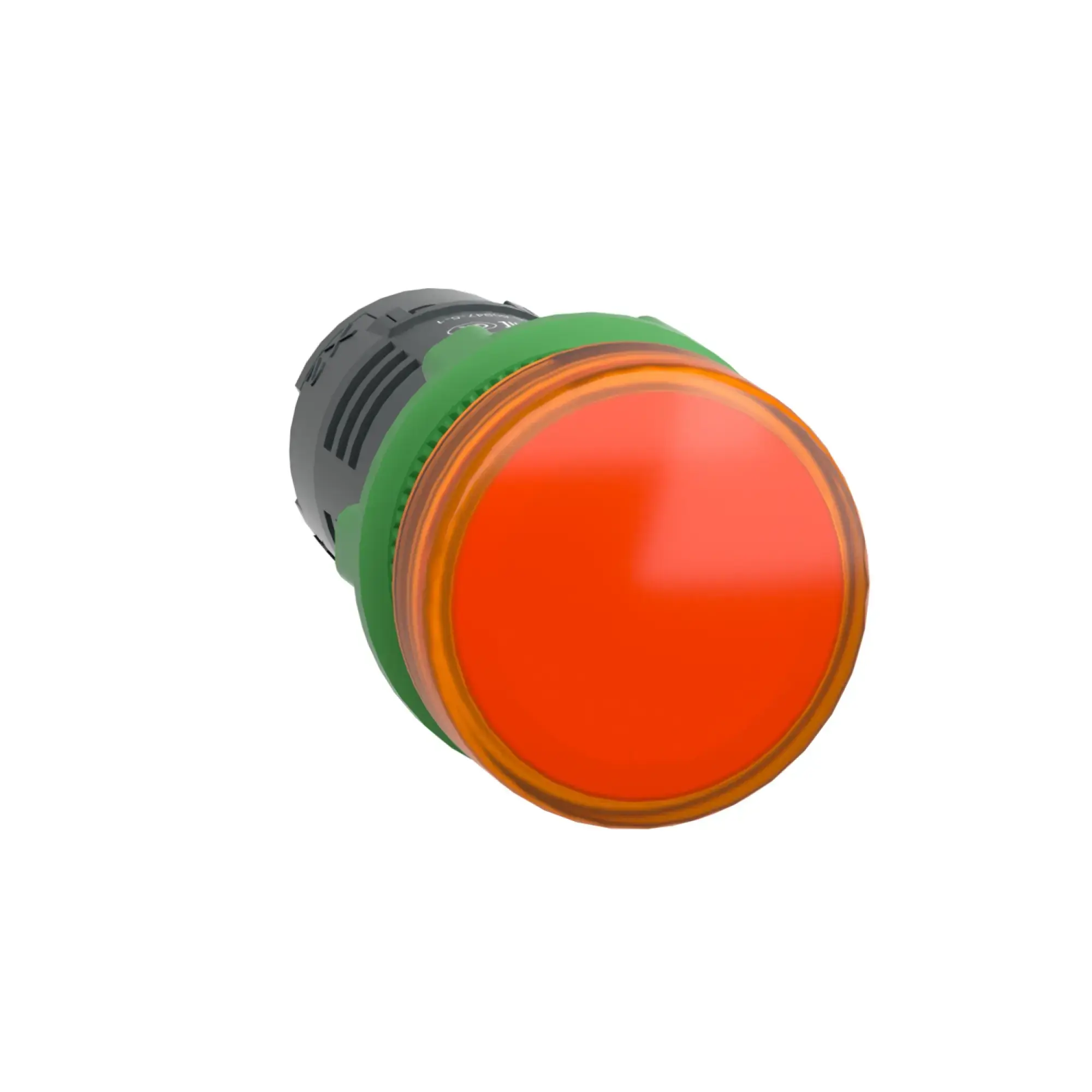 Schneider Electric XB5EVM5 Pilot light, Harmony XB5, plastic, monoblock, orange, 22mm, universal LED, smooth dome, 230-240V AC (img_001)