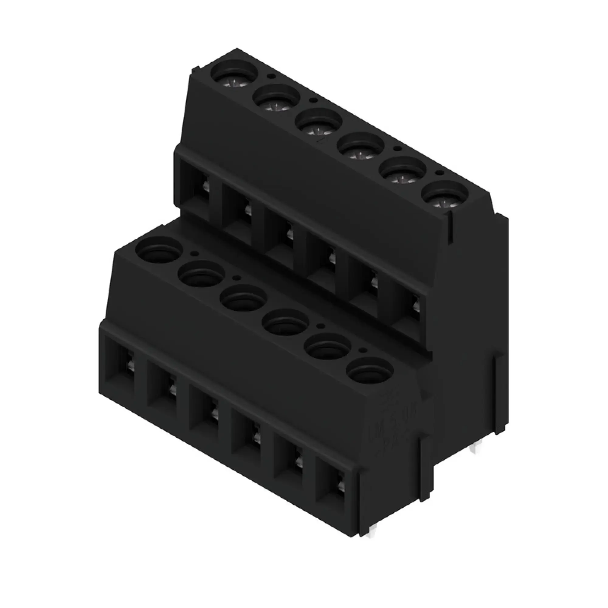 Weidmüller 1769120000 PCB terminal, 320 V, 17.5 A, Pitch in mm: 5.08, 2.5 mm², Number of poles: 12, Clamping yoke connection, THT solder connection, 90°, Box (img_001)