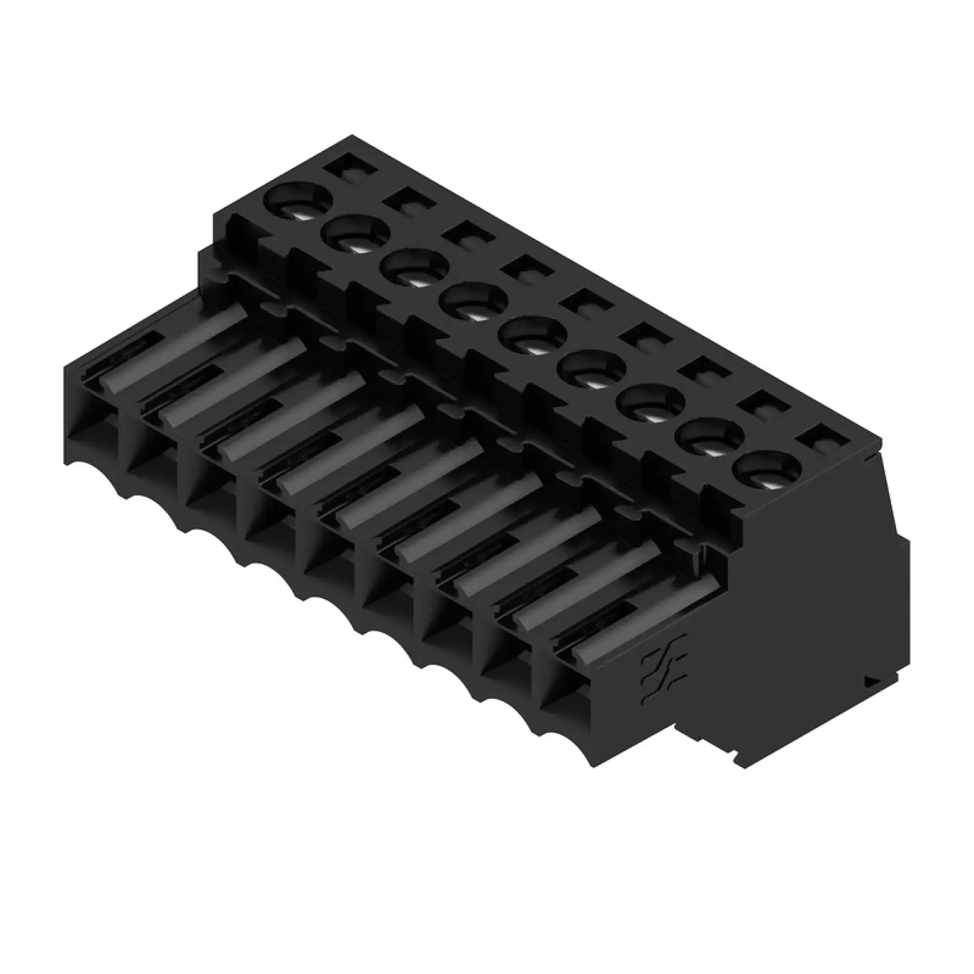 Weidmüller 1615710000 PCB connector (wire connection), 160 V, 17 A, Pitch in mm: 3.50, 1.5 mm², Number of poles: 9, Clamping yoke connection, Box (img_001)