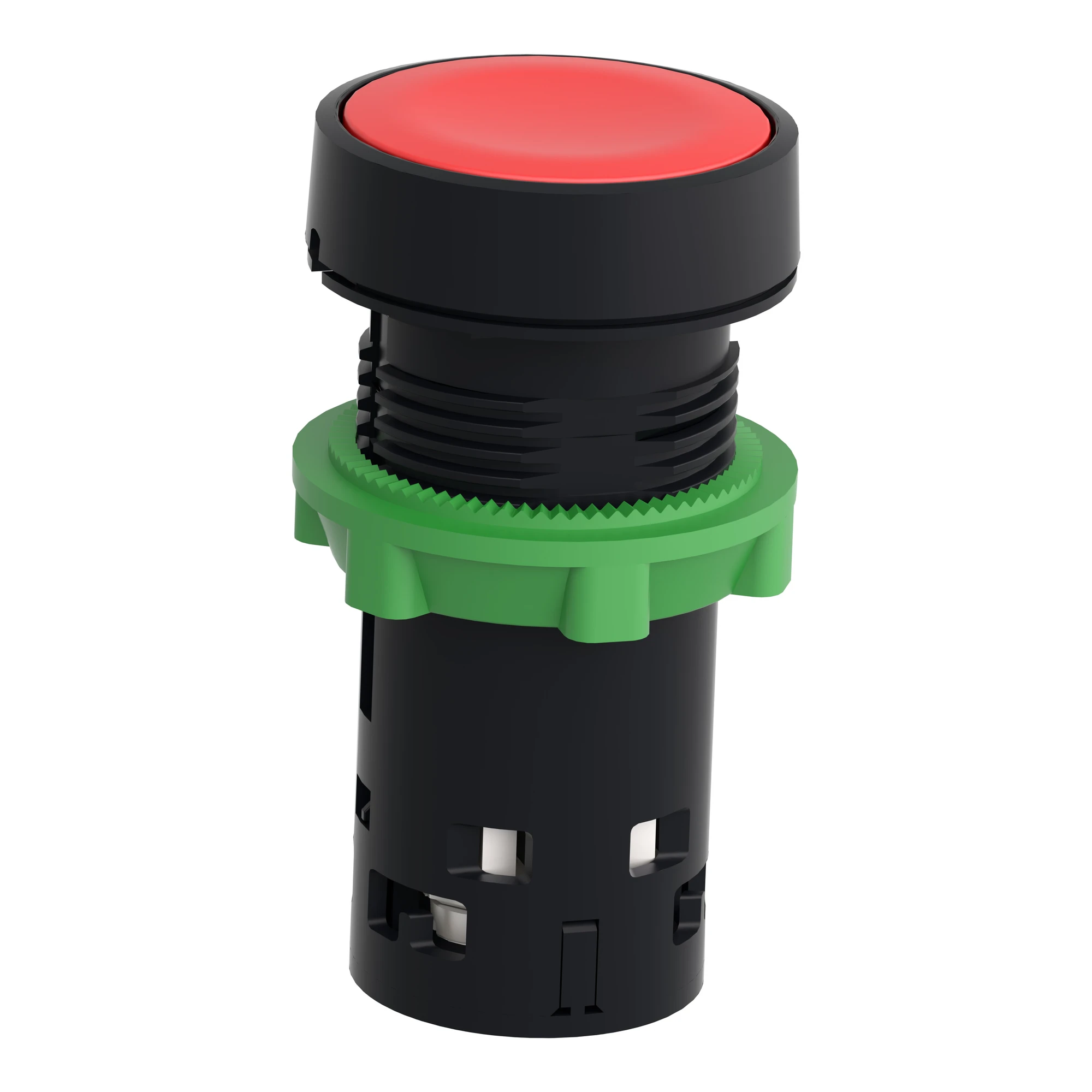 Schneider Electric XB7NA42 Pushbutton, Harmony XB7, Monoblock, Plastic, Ø22mm, red, 1NO, screw terminal (img_006)