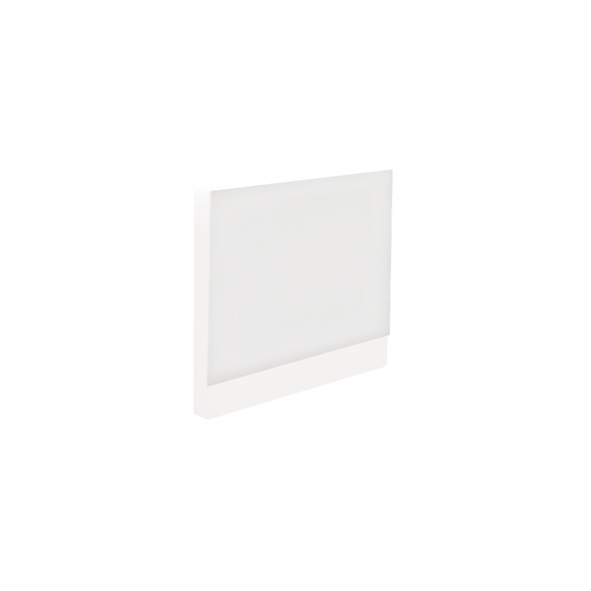 WSU Lights Unterer Vierkantaufsatz weiss für - 80x80x9mm WSU Lights Unterer Vierkantaufsatz weiss für - 80x80x9mm
