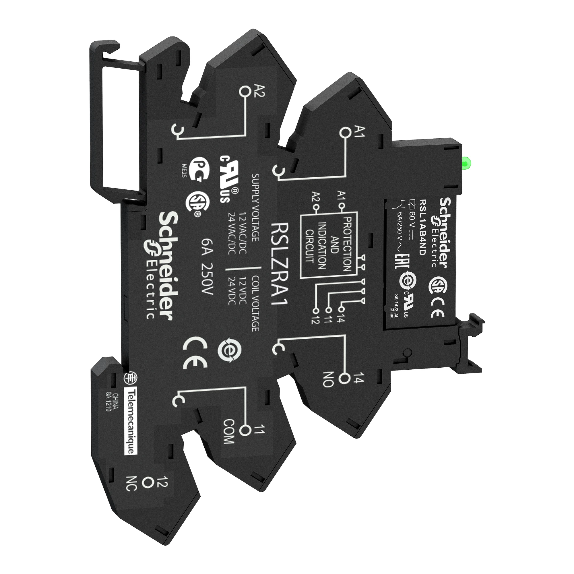 Schneider Electric RSL1PRJU Narrow Interface Relay RSL on Socket, 1 W, 6 A, LED, Spring-loaded, 12 VAC/DC (img_004) Schneider Electric RSL1PRJU Narrow Interface Relay RSL on Socket, 1 W, 6 A, LED, Spring-loaded, 12 VAC/DC (img_004)