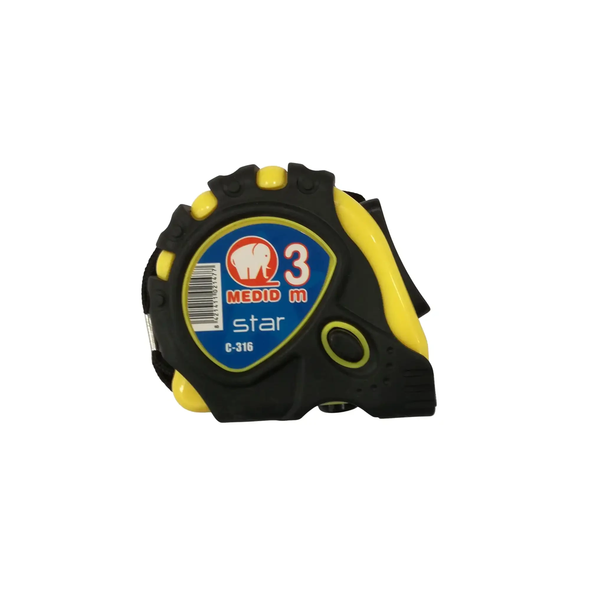 MEDID C316 Rolling tape measure STAR made of 2K-housing with tape brake- Unpacked 3m x 16 mm (img_001)
