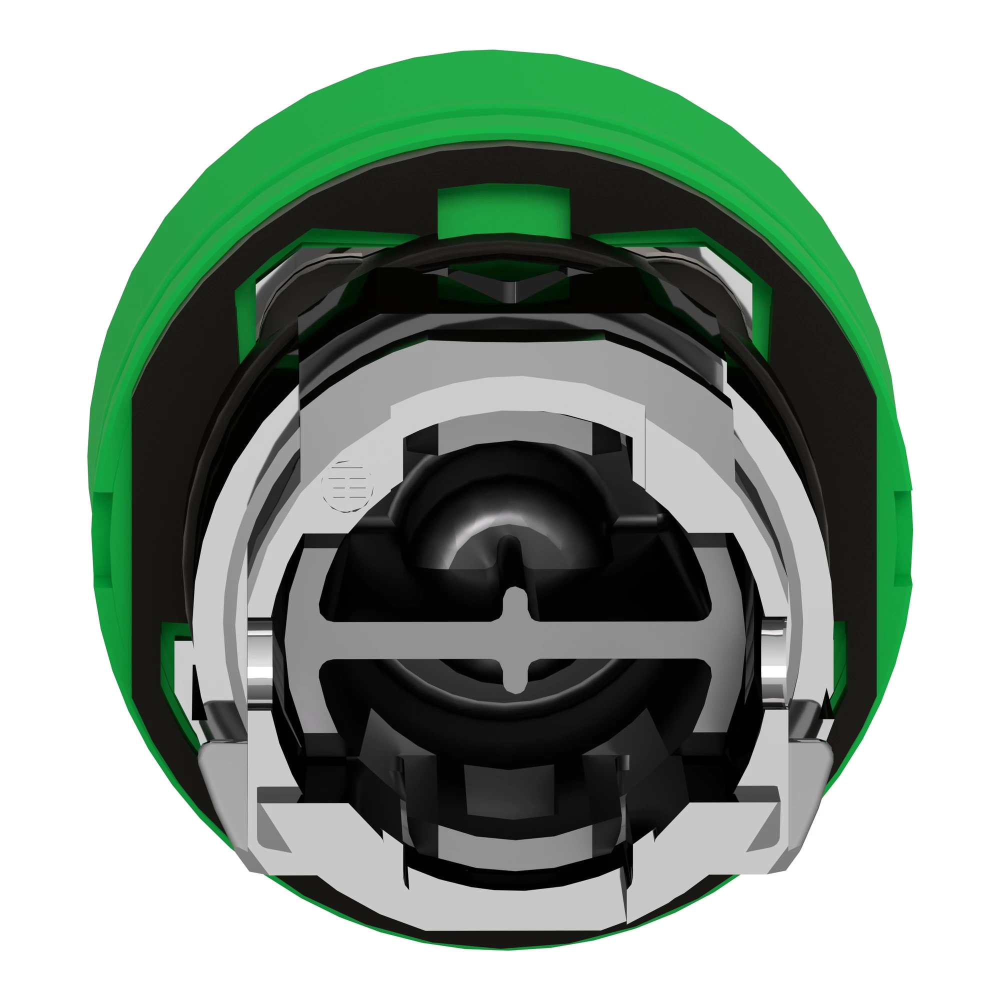 Schneider Electric ZB4BP3S Pushbutton, Front Element, Harmony XB4, Metal, 22mm, Green, Blank, Momentary, with Protective Cap (img_003) Schneider Electric ZB4BP3S Pushbutton, Front Element, Harmony XB4, Metal, 22mm, Green, Blank, Momentary, with Protective Cap (img_003)