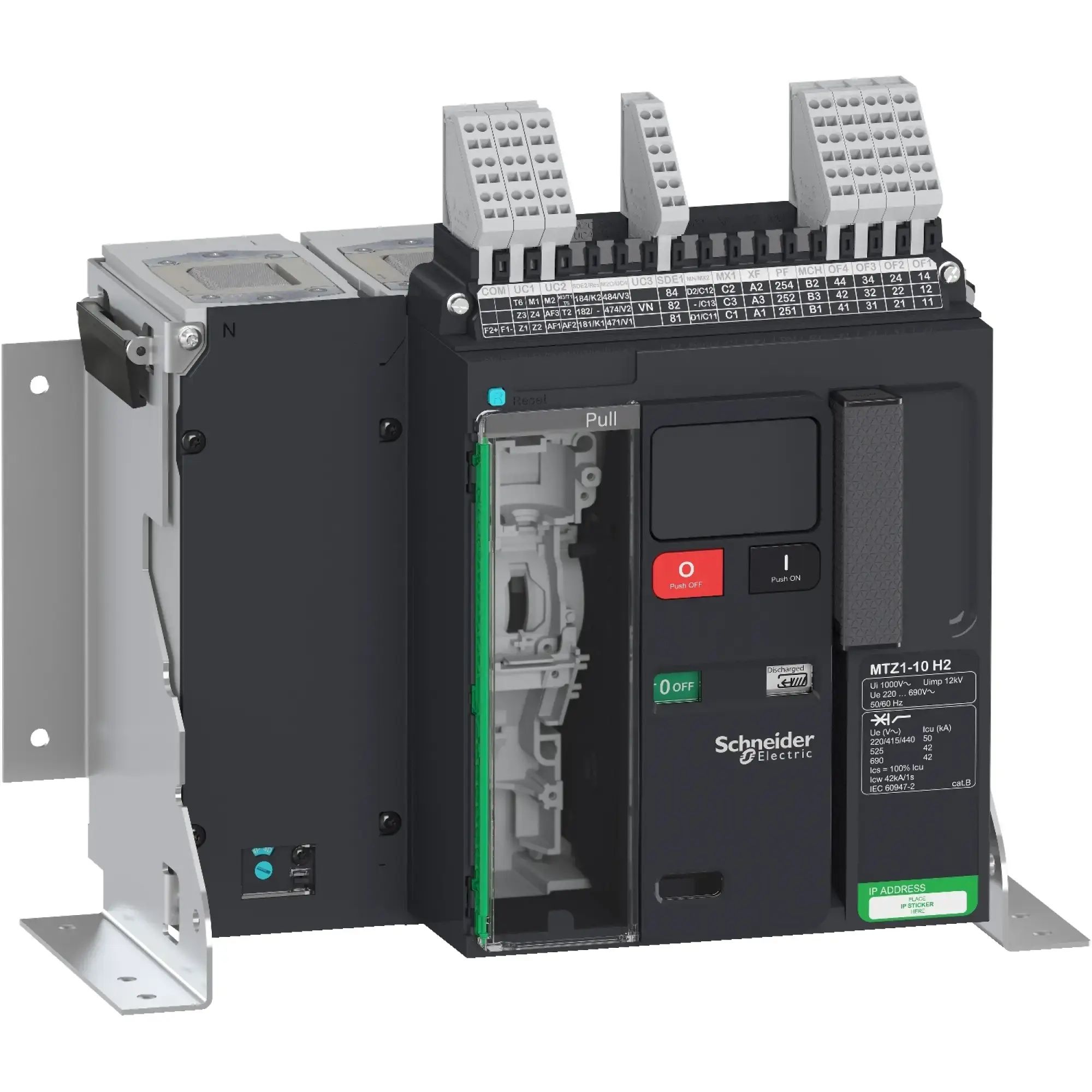 Schneider Electric LV847138 MasterPact MTZ1 1000A H2 Icu=50kA/440V 4P Basic switch Fixed mount (img_002)