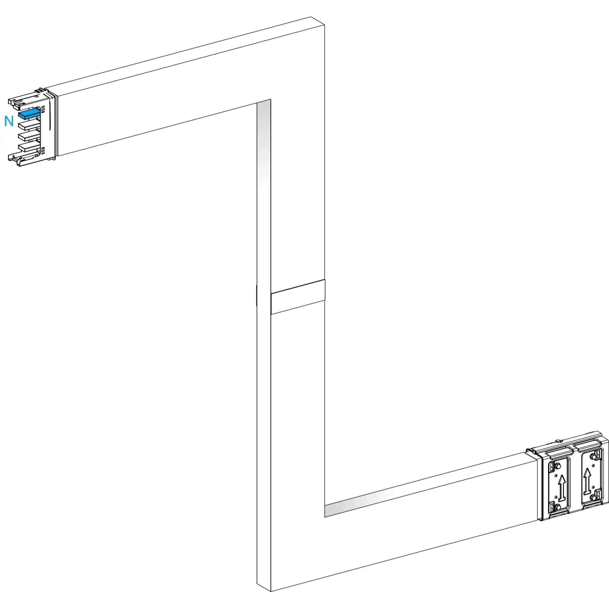 Schneider Electric KSA250DZE43F KSA Z-Element, 250A, upright, upward-downward, selectable length, fire barrier (img_002)