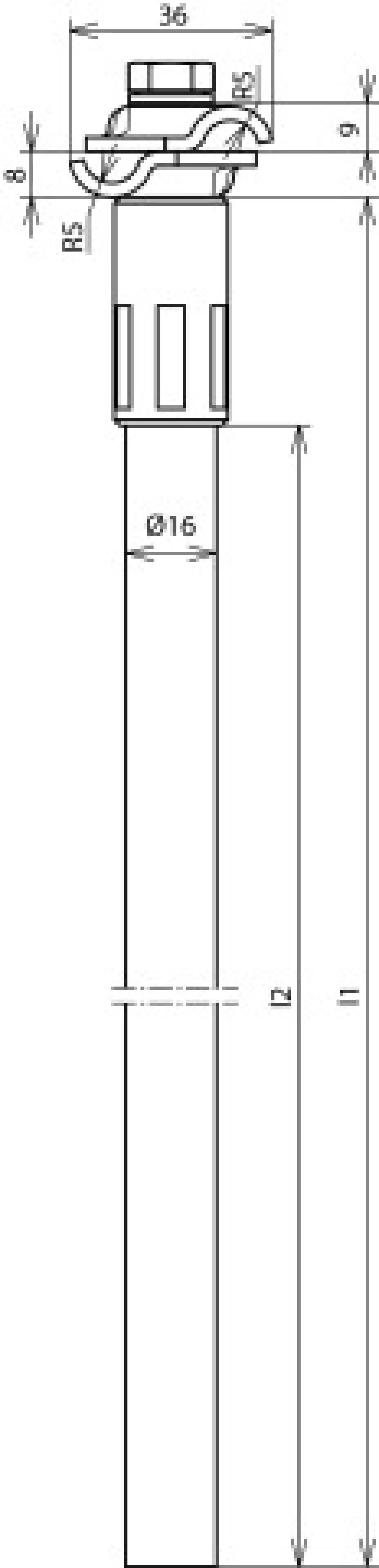 Dehn 106150 DEHNiso spacer with MMV clamp f. Rd 6-10mm L 675mm without fixing element (img_002)