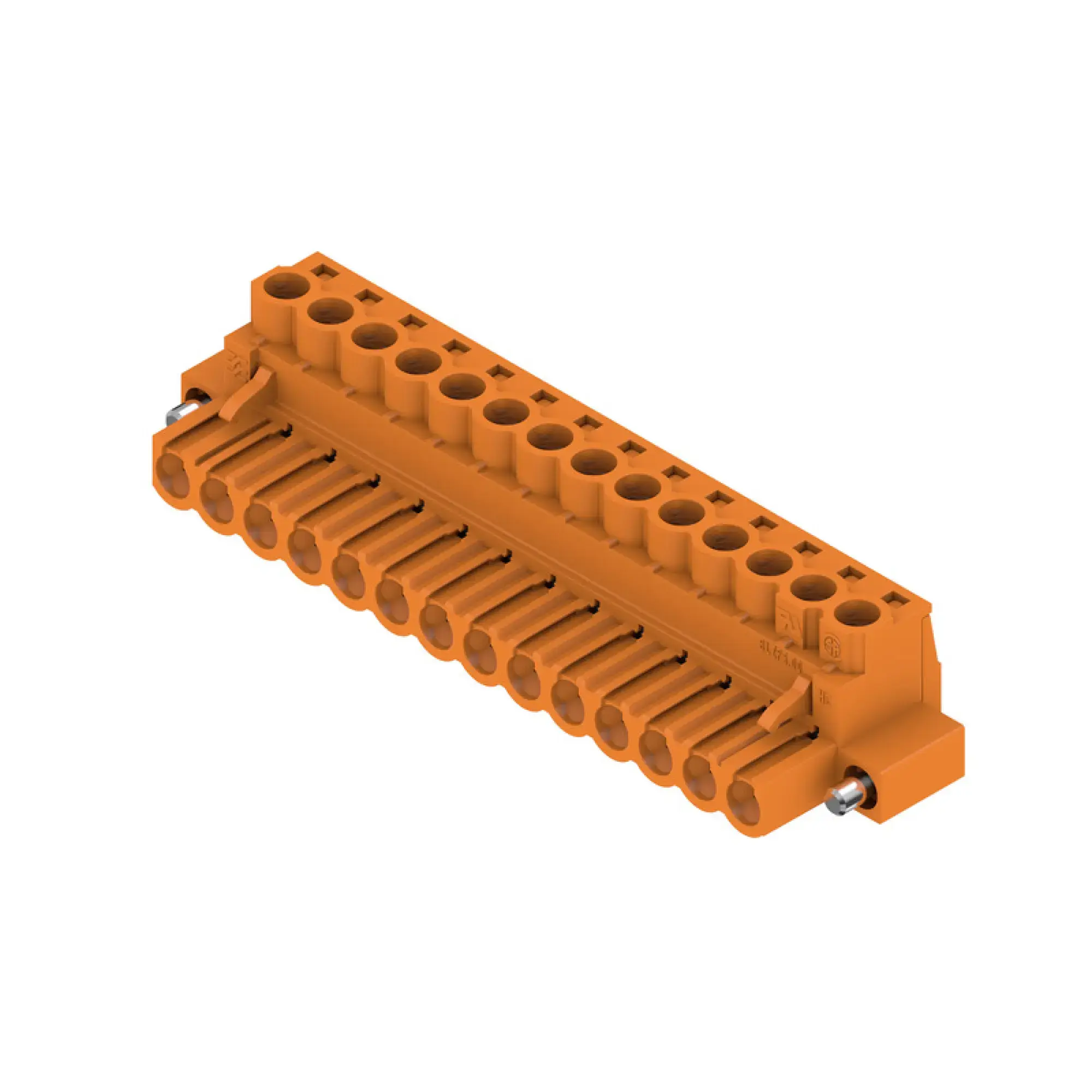 Weidmüller 1955680000 PCB connector (wire connection), 320 V, 23 A, Pitch in mm: 5.00, 4 mm², Number of poles: 14, Clamping yoke connection, Box (img_001) Weidmüller 1955680000 PCB connector (wire connection), 320 V, 23 A, Pitch in mm: 5.00, 4 mm², Number of poles: 14, Clamping yoke connection, Box (img_001)