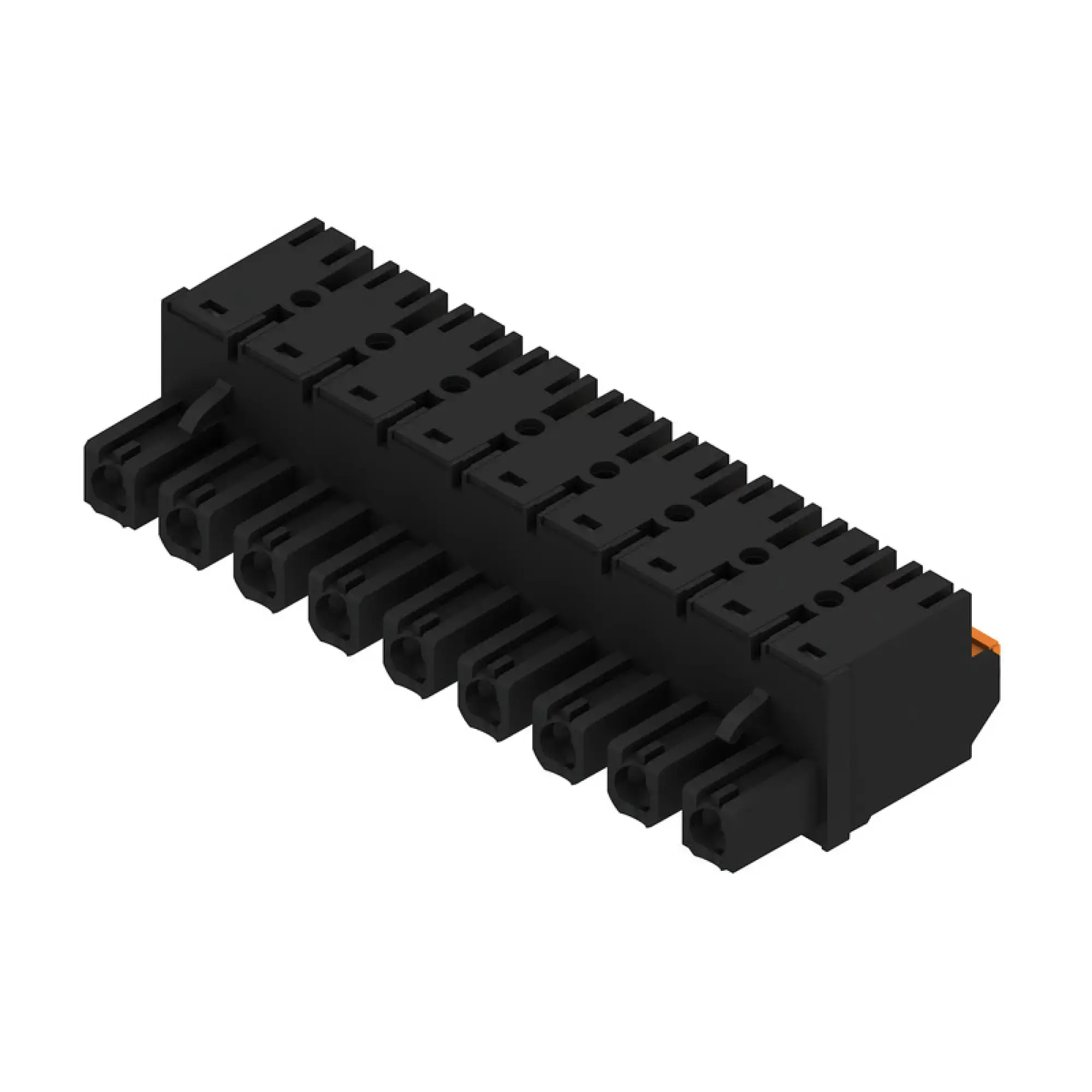 Weidmüller 1227370000 PCB connector (wire connection), 1000 V, 29 A, Pitch in mm: 7.62, 2.5 mm², Number of poles: 9, PUSH IN with actuator, Box (img_001)