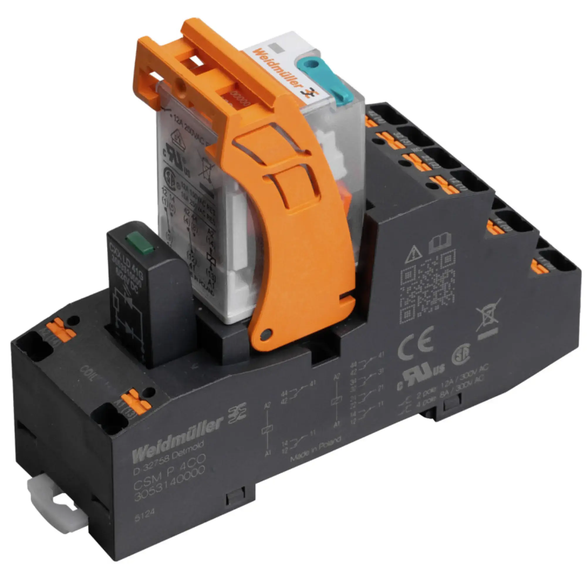 Weidmüller 3137170000 Relay module, 24 V DC +10 % / -20 %, Green LED, 4 CO contact (AgNi) , 250 V AC, 7 A, PUSH IN CRMKIT P 24VDC 4CO L/D/PB (img_001) Weidmüller 3137170000 Relay module, 24 V DC +10 % / -20 %, Green LED, 4 CO contact (AgNi) , 250 V AC, 7 A, PUSH IN CRMKIT P 24VDC 4CO L/D/PB (img_001)