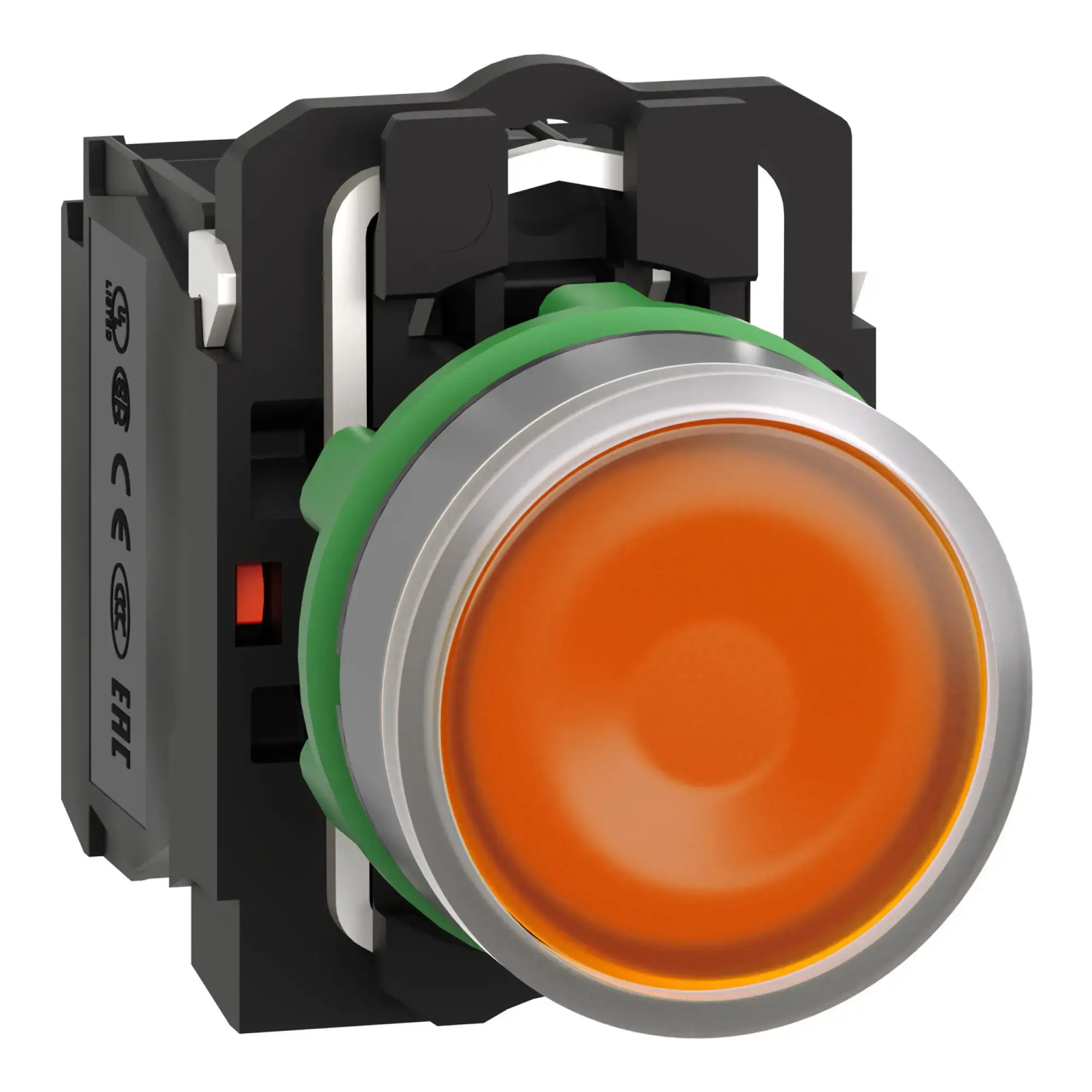 Schneider Electric XB5AW35B5C0 Illuminated push-button, Harmony XB5, plastic, light grey, orange, 22mm, universal LED, smooth dome, 1NO + 1NC, 24V ACDC (img_008) Schneider Electric XB5AW35B5C0 Illuminated push-button, Harmony XB5, plastic, light grey, orange, 22mm, universal LED, smooth dome, 1NO + 1NC, 24V ACDC (img_008)