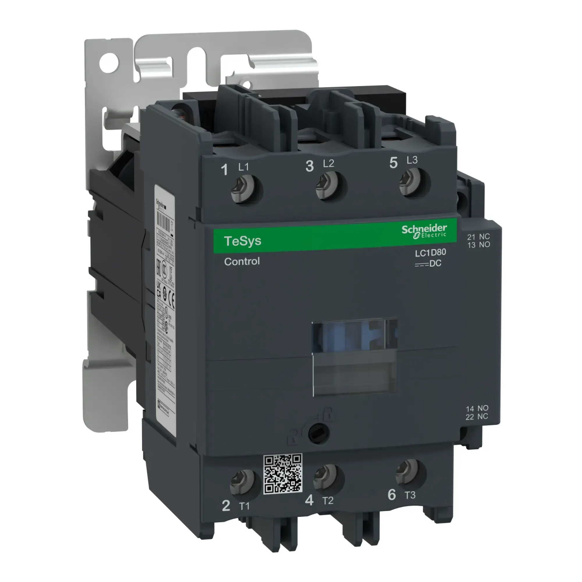 Schneider Electric LC1D80FD Power contactor LC1D 3p, +1NO+1NC, 37 kW, 80 A, 400 V AC3, coil 110 V DC (img_002)
