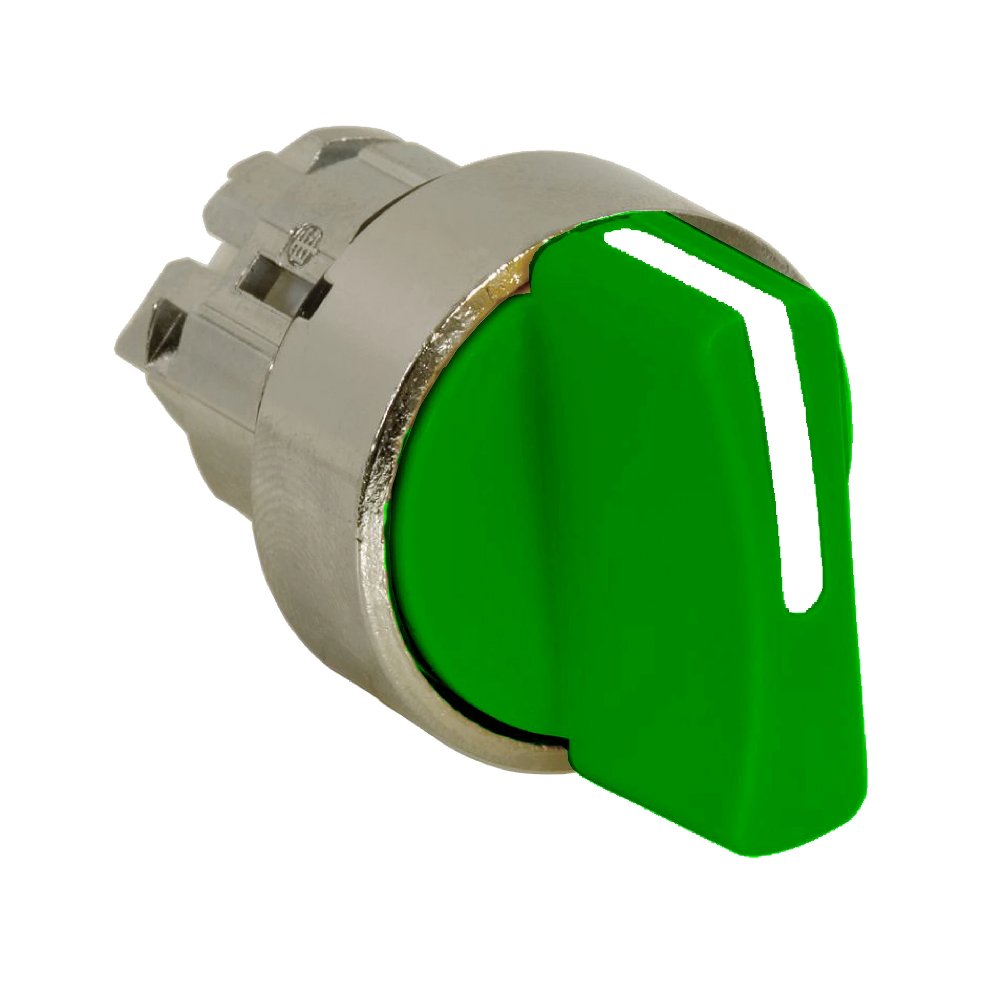 Schneider Electric ZB4BD503 Selector switch, front element, Harmony XB4, metal, 22mm, green, 3 positions, center-fixed (img_001) Schneider Electric ZB4BD503 Selector switch, front element, Harmony XB4, metal, 22mm, green, 3 positions, center-fixed (img_001)