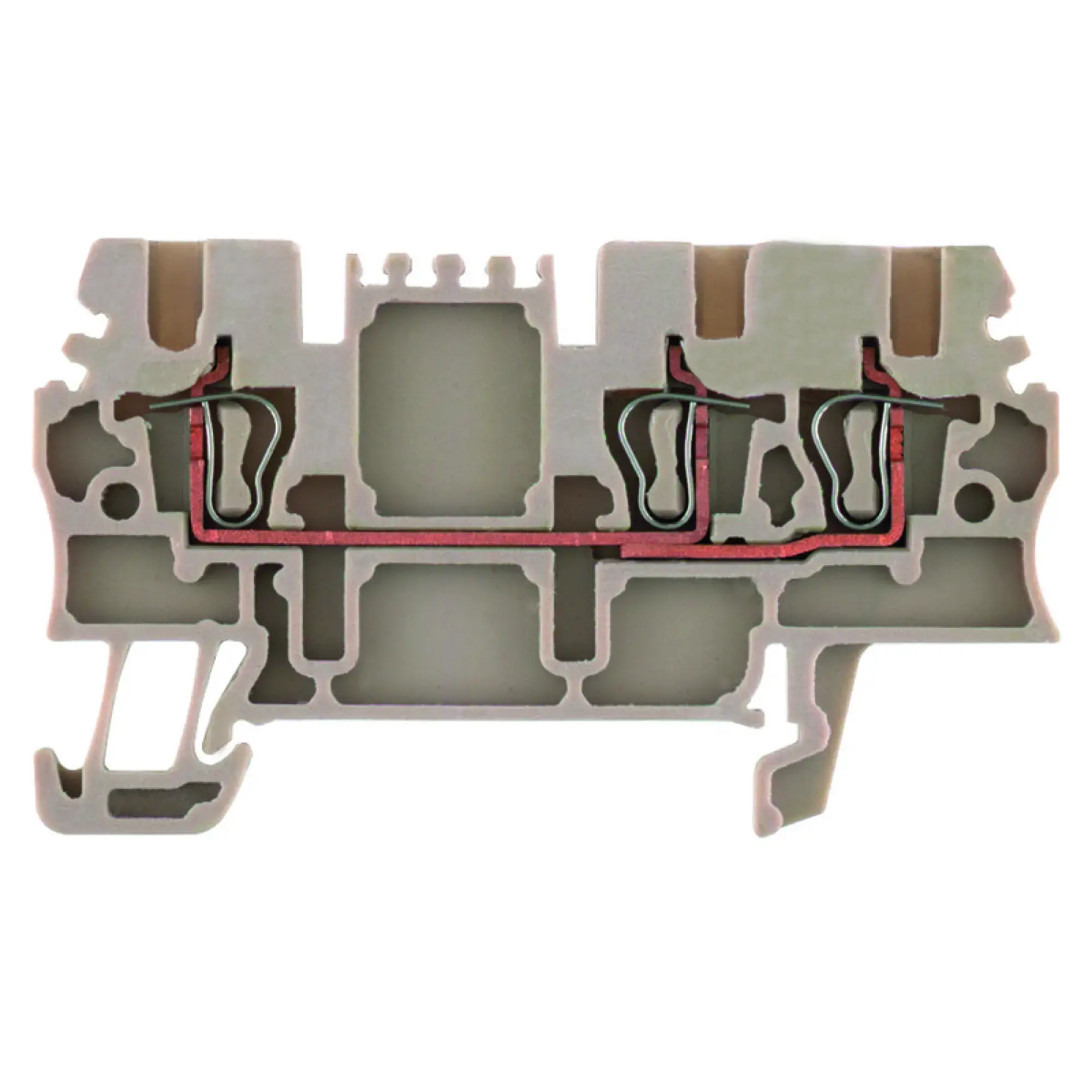 Weidmüller 1775530000 Feed-through terminal block, Tension-clamp connection, dark beige, 1.5 mm², 17.5 A, 500 V, Number of connections: 3 (img_001)