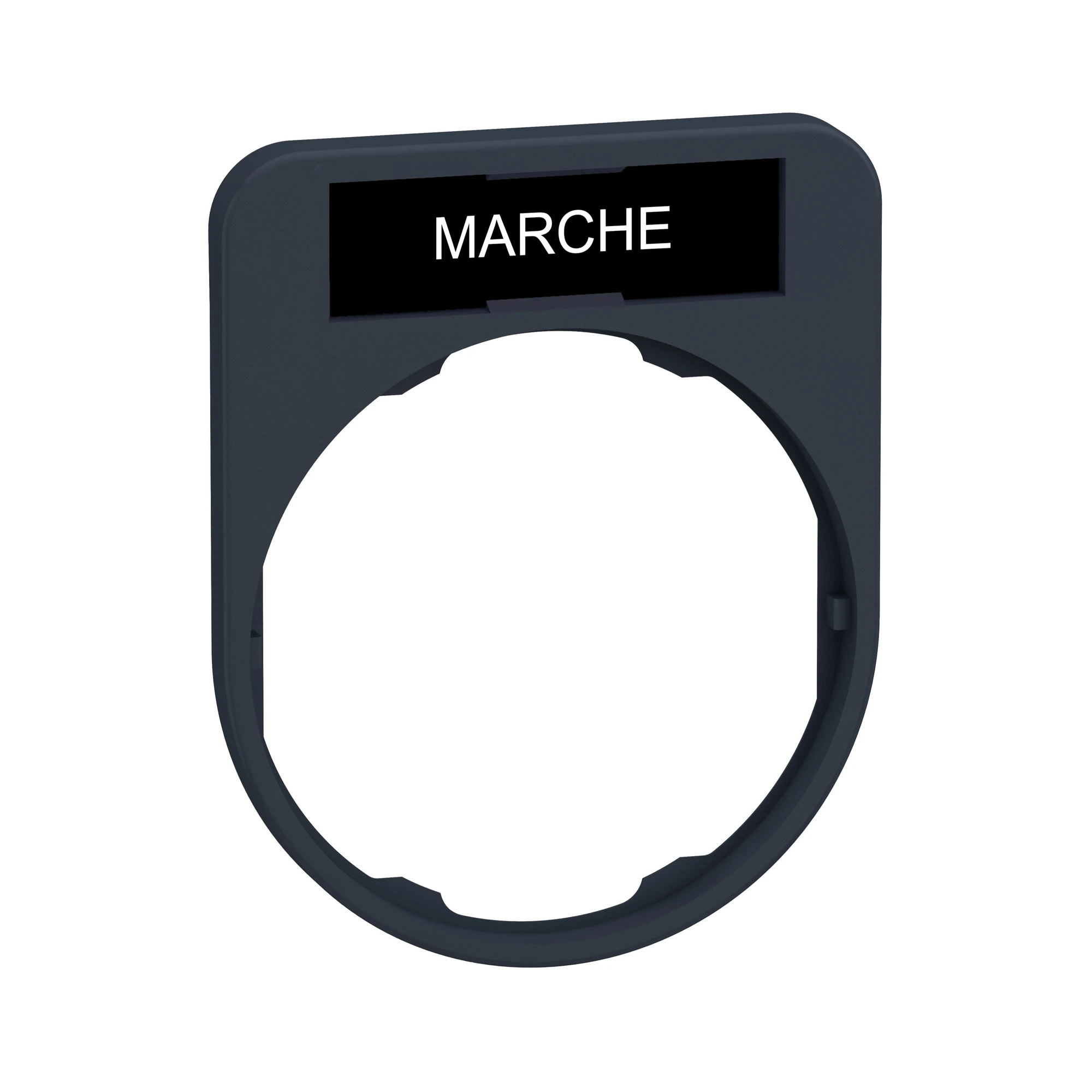Schneider Electric ZBYF2103 Label holder 40x50mm, with sign MARCHE, for Harmony Flush 30mm (img_001)