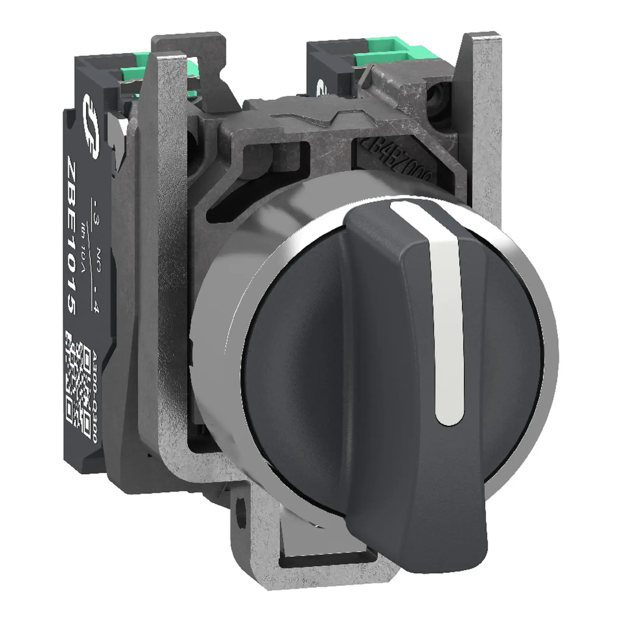 Schneider Electric XB4BD335 Wahlschalter, Harmony XB4, Metall, 22mm, schwarz, 3 Stellungen, rastend, 2S, Push-In (img_001) Schneider Electric XB4BD335 Wahlschalter, Harmony XB4, Metall, 22mm, schwarz, 3 Stellungen, rastend, 2S, Push-In (img_001)
