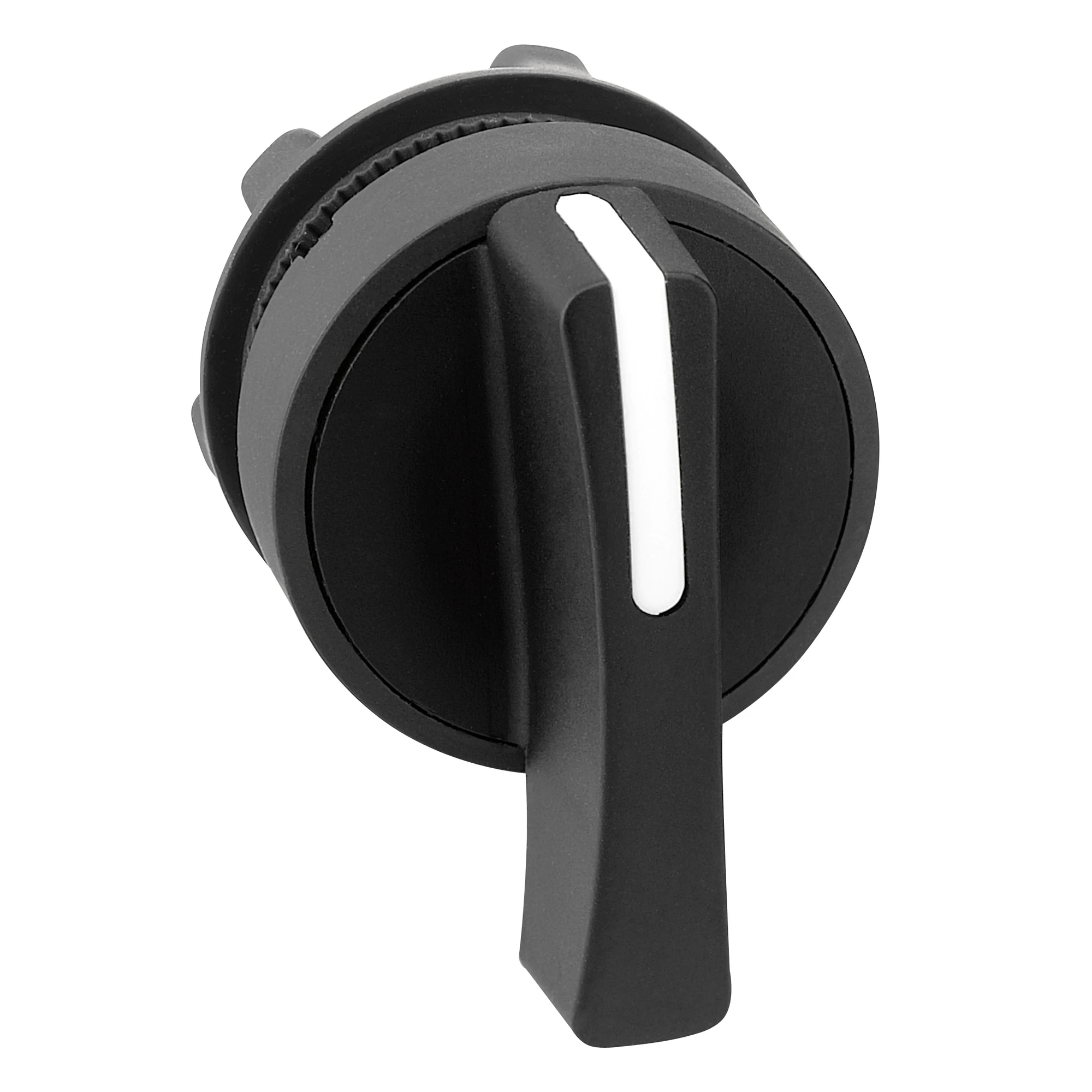 Schneider Electric ZB5AJ3 Selector switch, front element, Harmony XB5, plastic, 22mm, black, 3 positions, long toggle, latching (img_001)