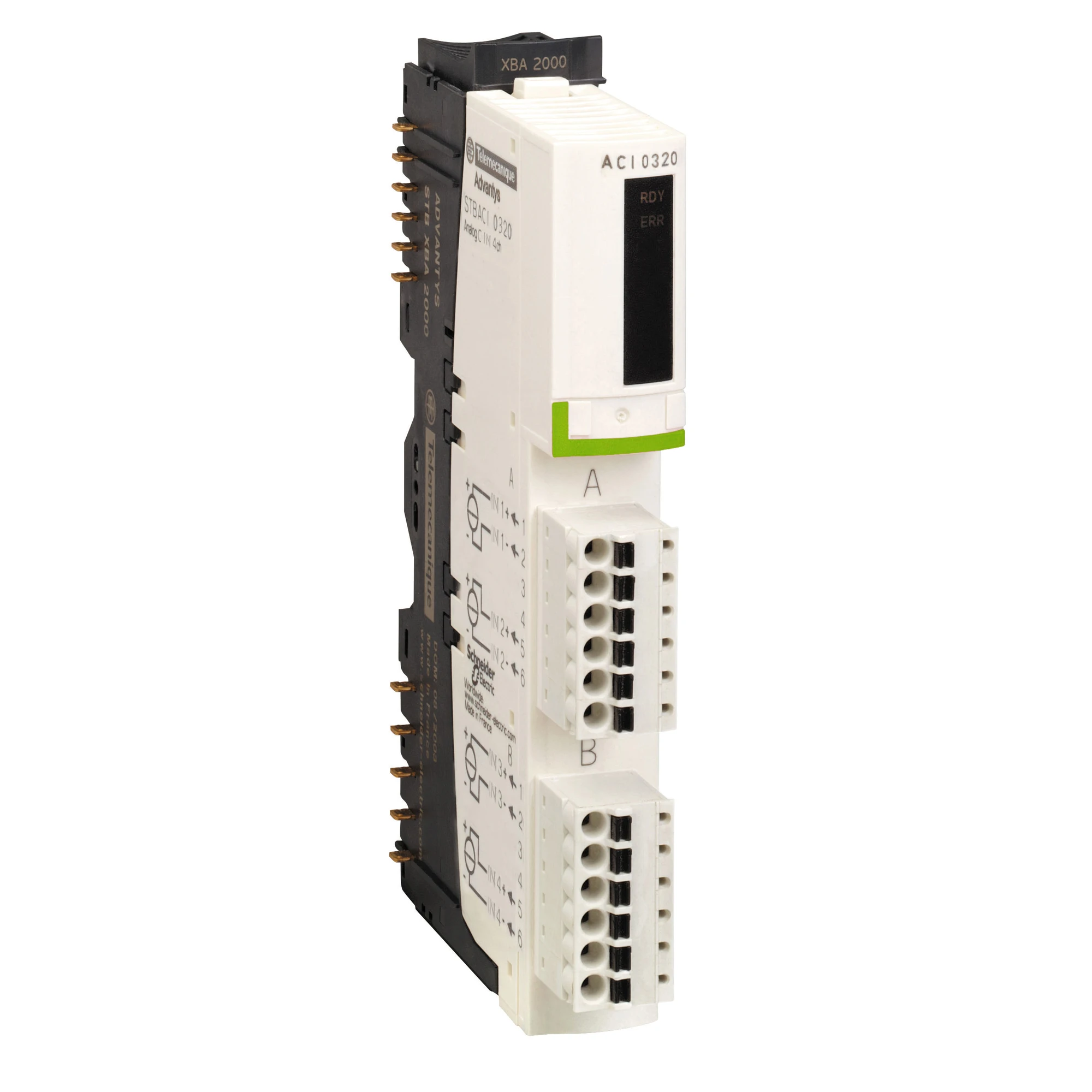 Schneider Electric STBACI1230K Kit analog input module Standard STB, 0-20mA, 2 Inputs, 12 Bit (img_001)